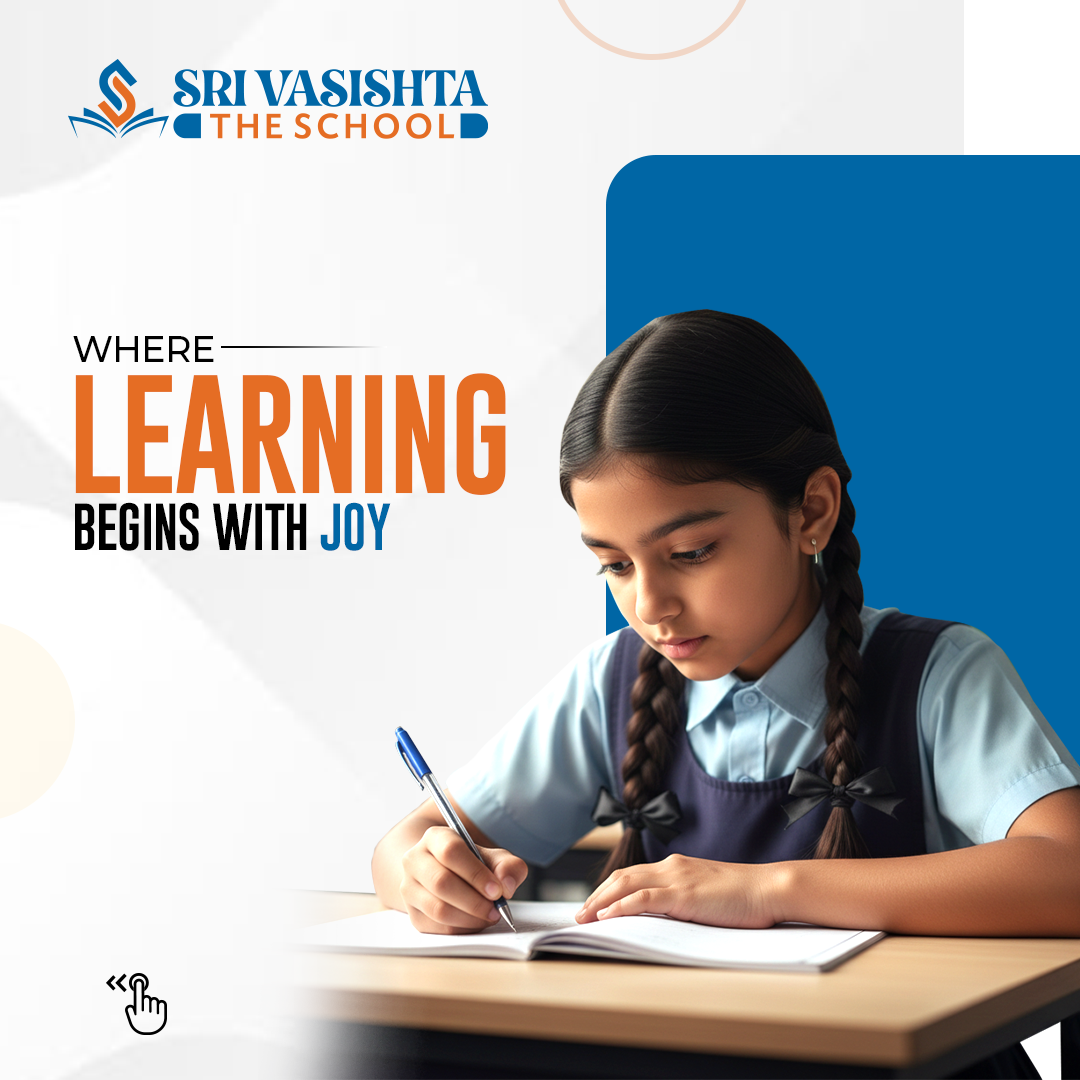 Srivasishta School Facebook ad: Your child deserves the best care.