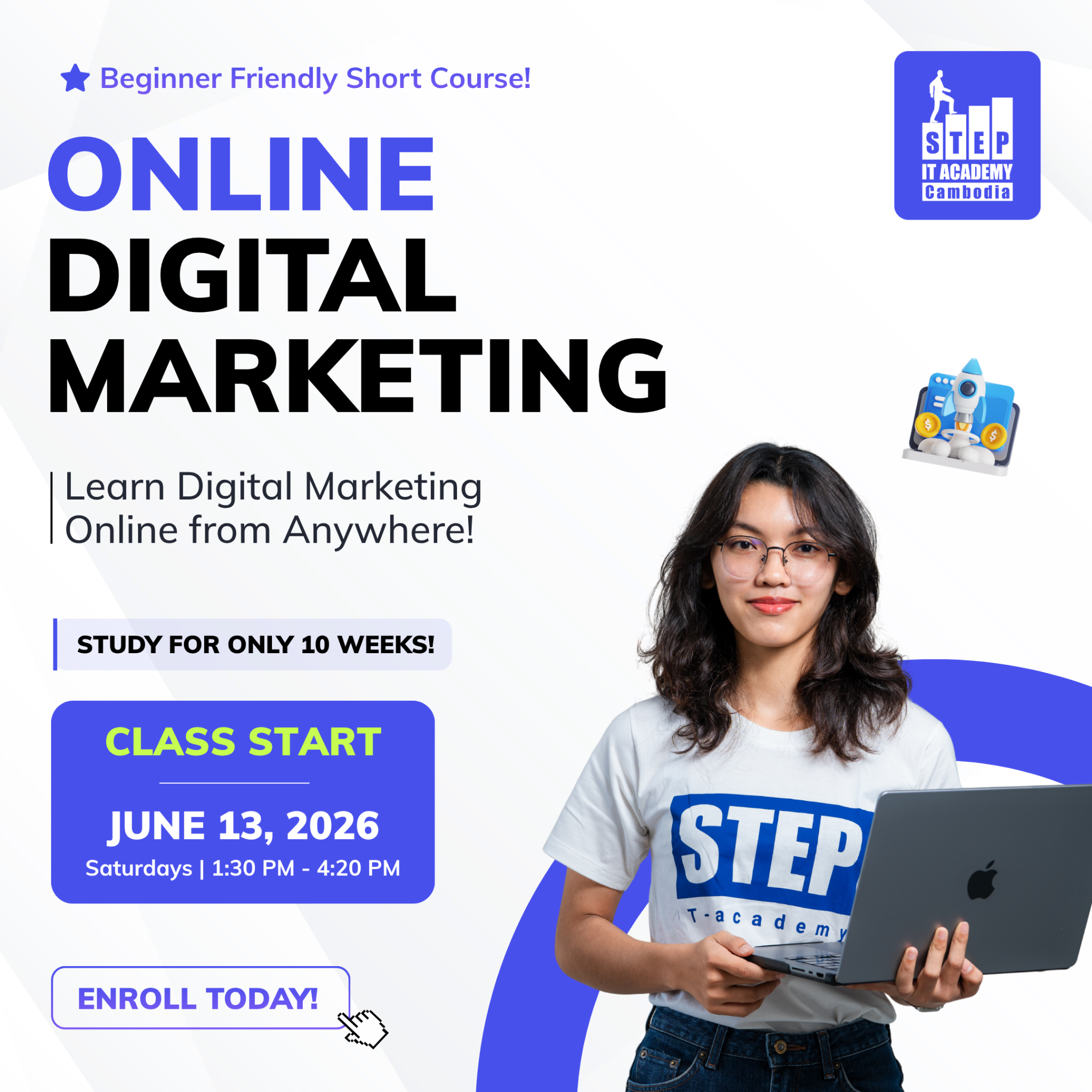 Computer Academy STEP Cambodia Facebook ad