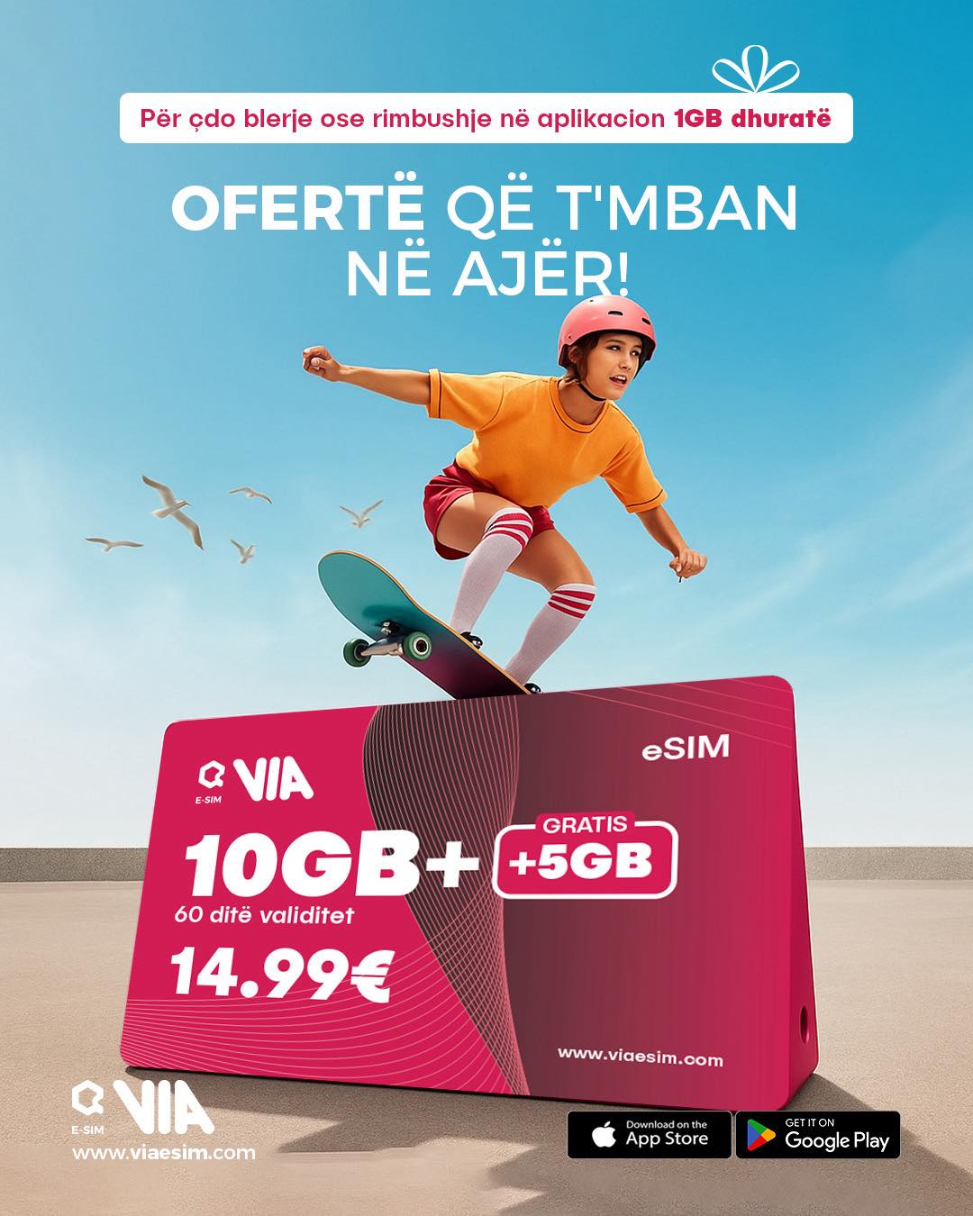 VIA eSIM Facebook ad