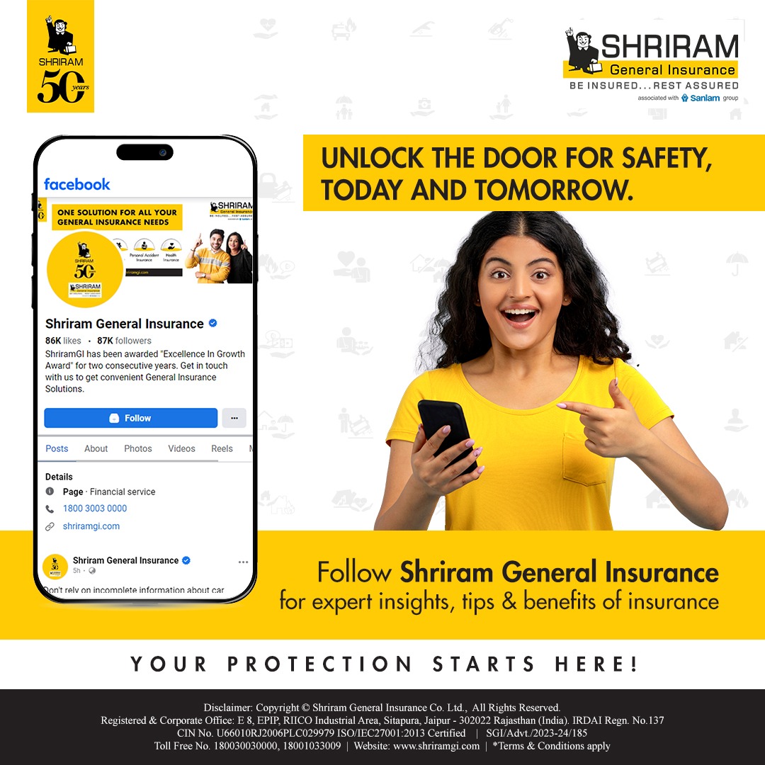 Shriram General Insurance Facebook ad