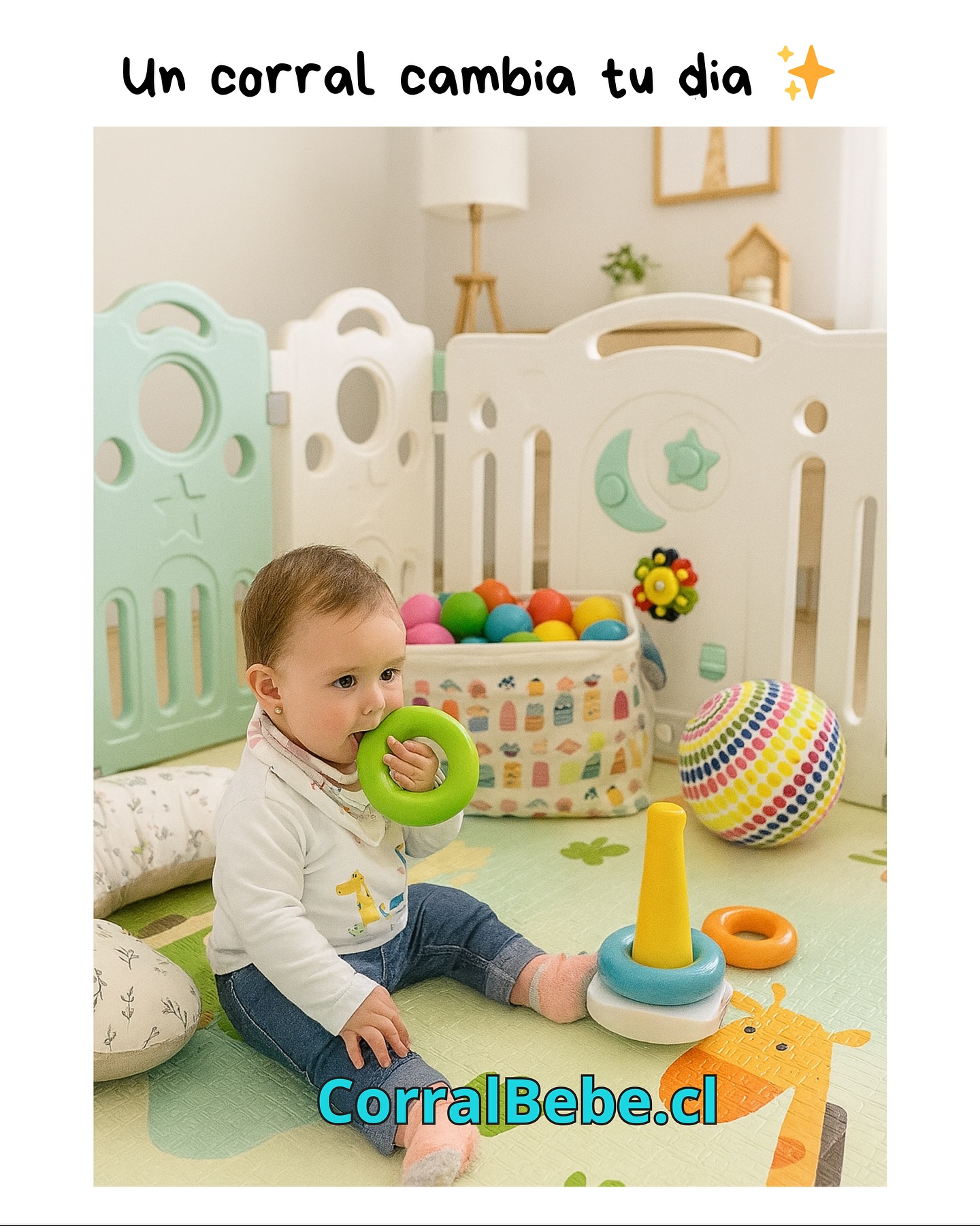 Corrales para Bebes Facebook ad: Un corral no es cualquier producto… es el…