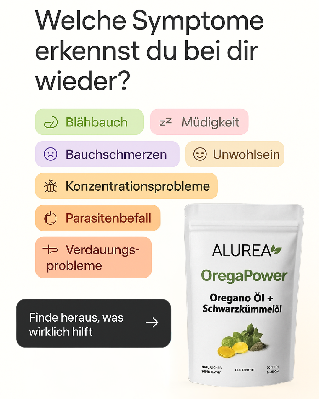 Alurea Facebook ad: Kaufe 3 + 1 GRATIS bis Mitternacht