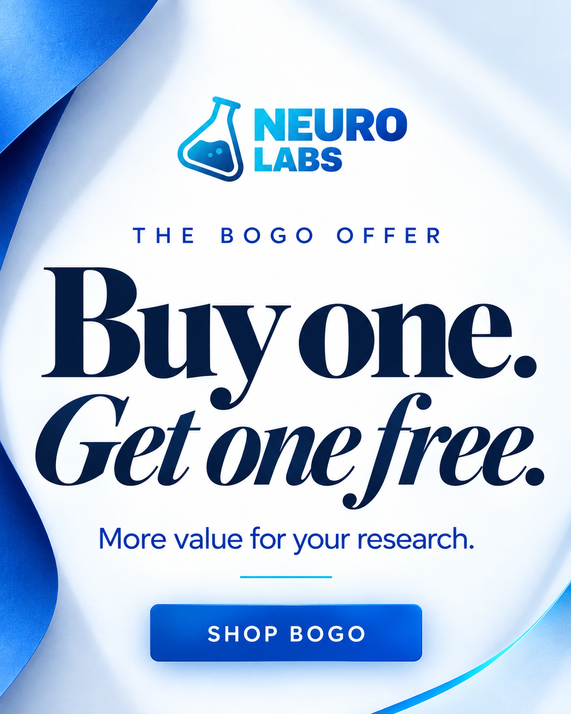 NL Facebook ad: NeuroLabs, Premium Research Peptides | ≥99% COA-Tested USA