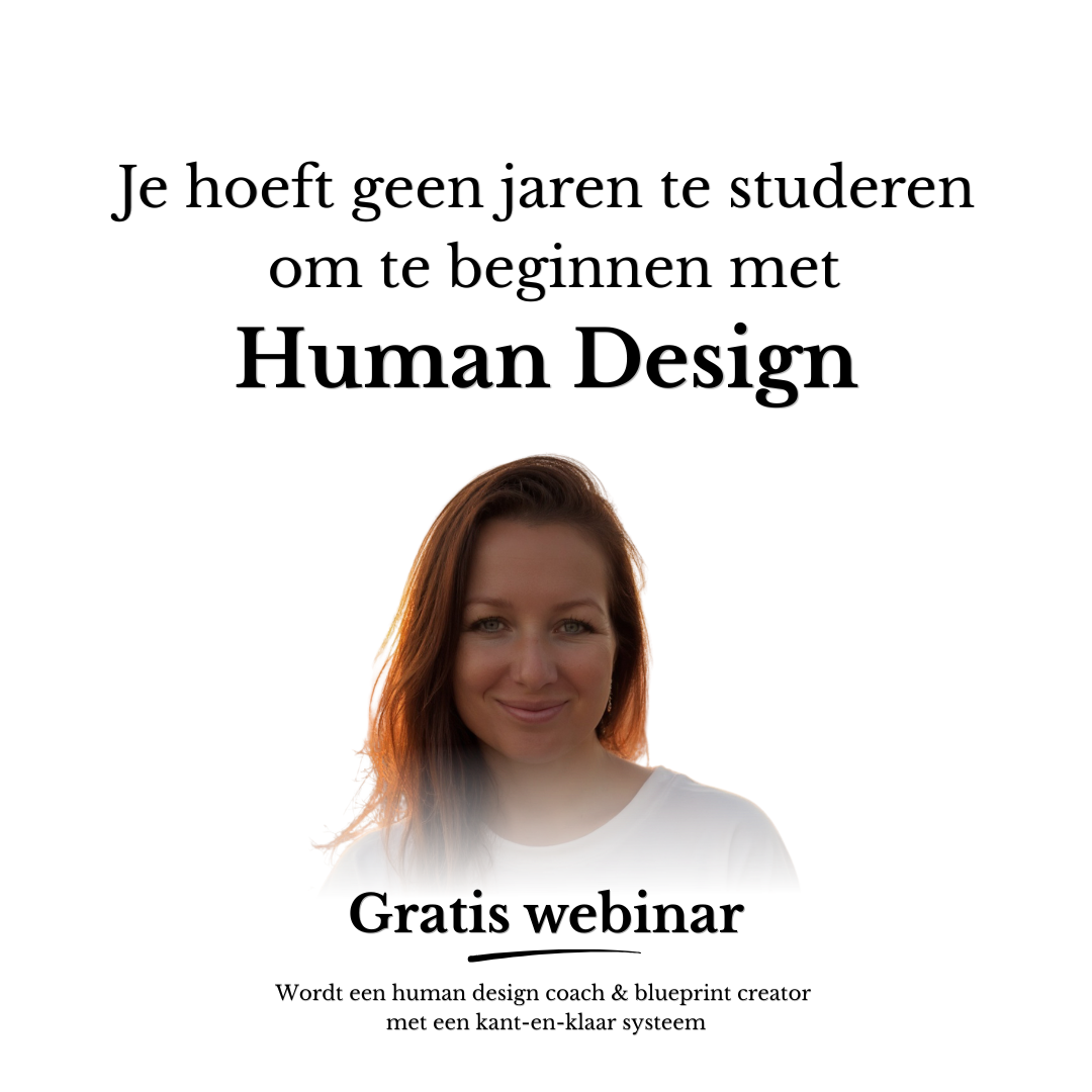 Maaike van Rheenen Facebook ad: Word Human Design Coach & Blueprint Creator