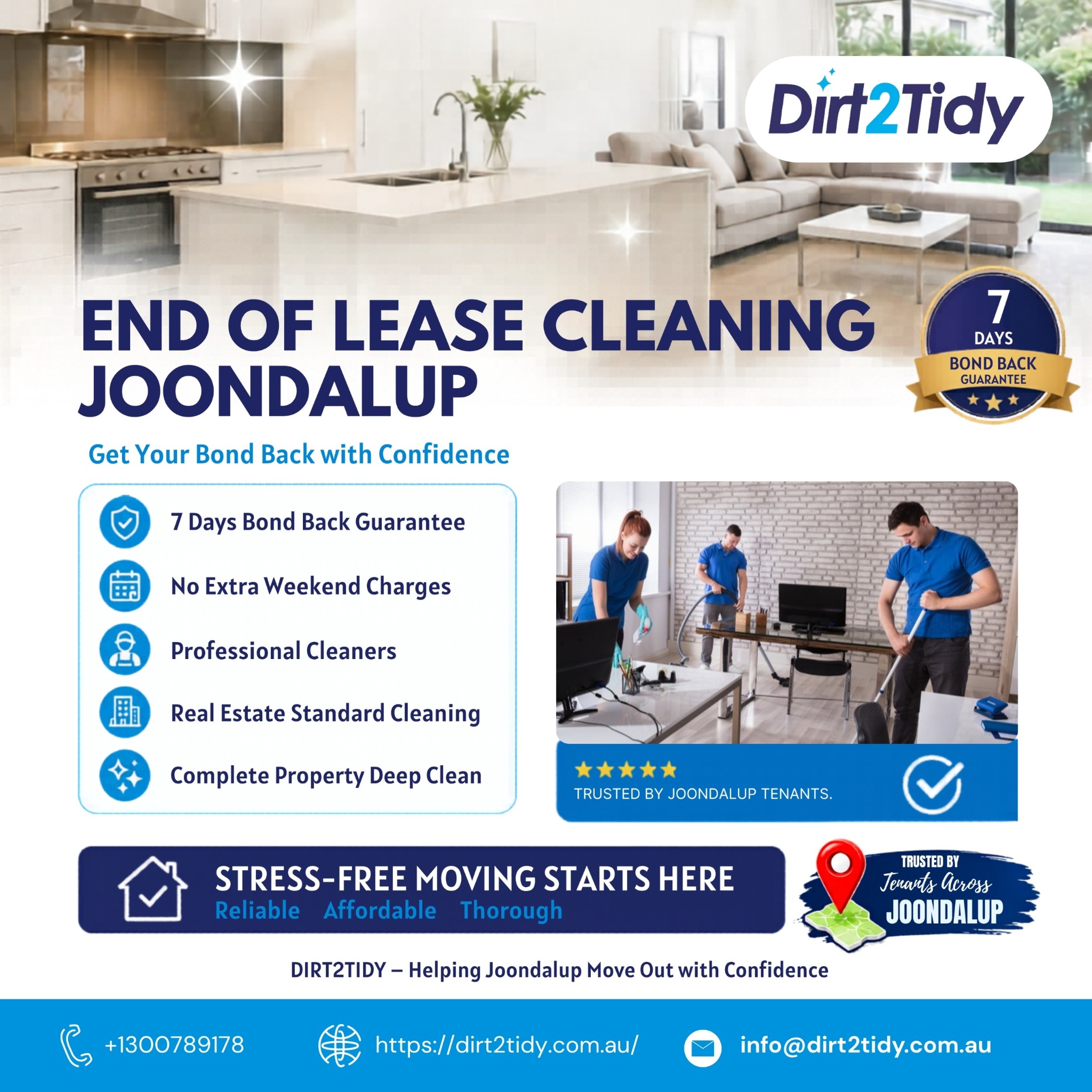 Dirt2tidy Perth Facebook ad