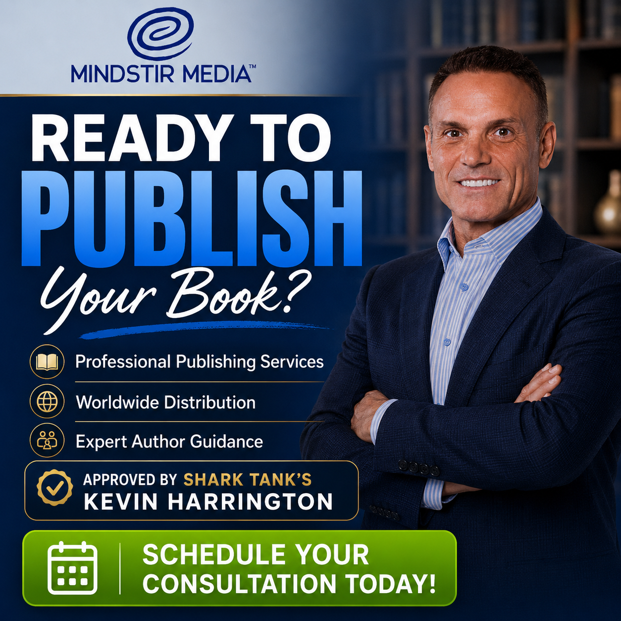 Mindstir Media Facebook ad: Get A Free Publishing Consultation