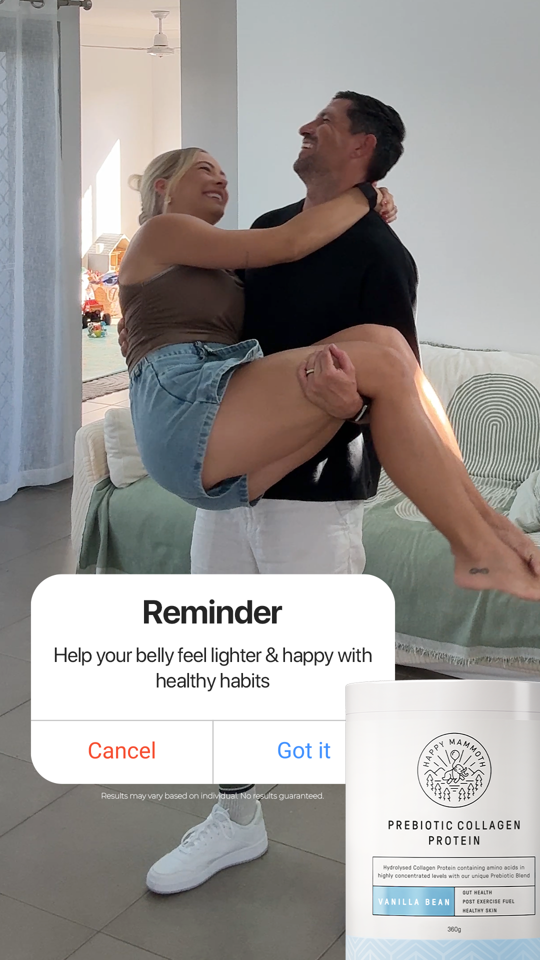 Happy Mammoth Facebook ad