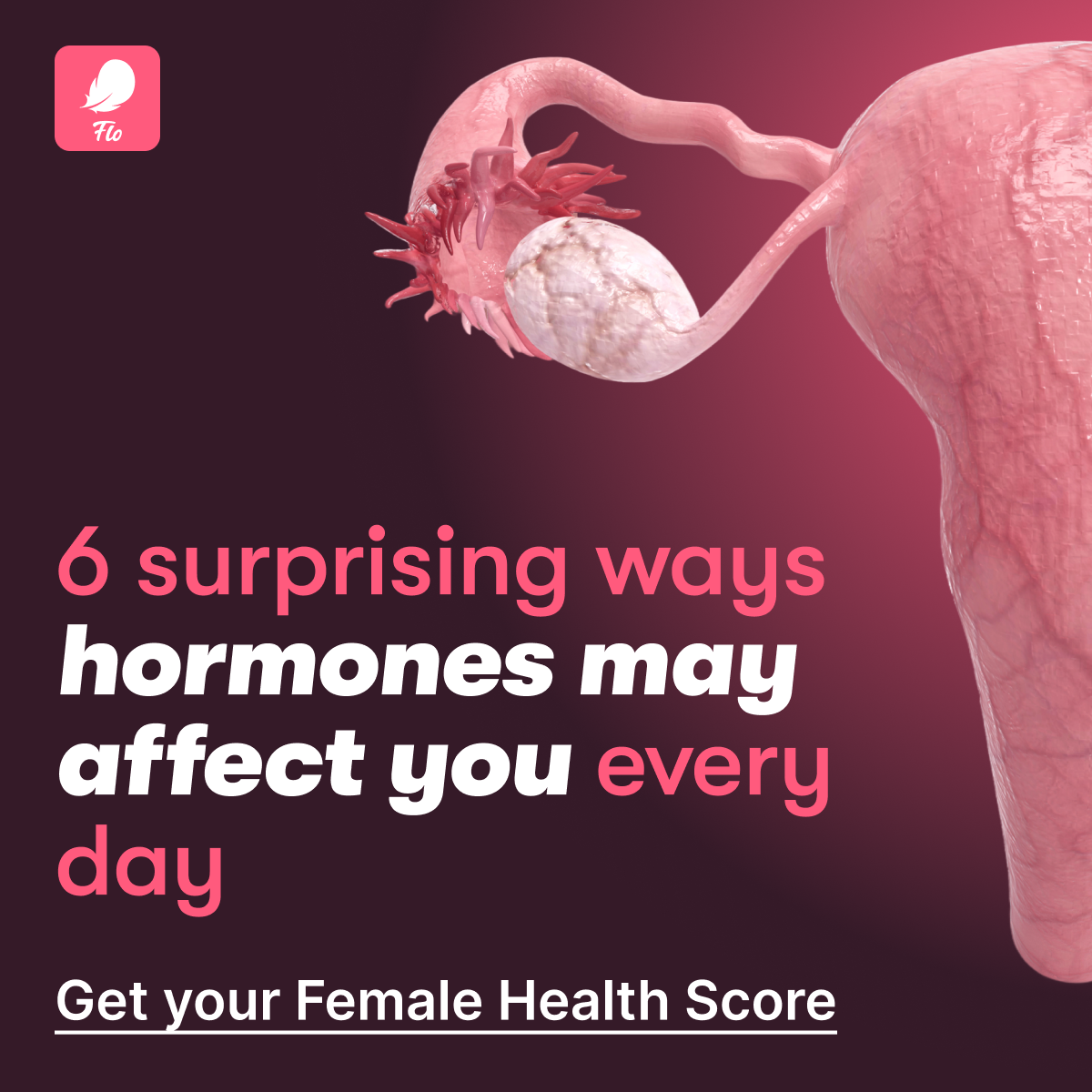 Flo Period Tracker App Facebook ad