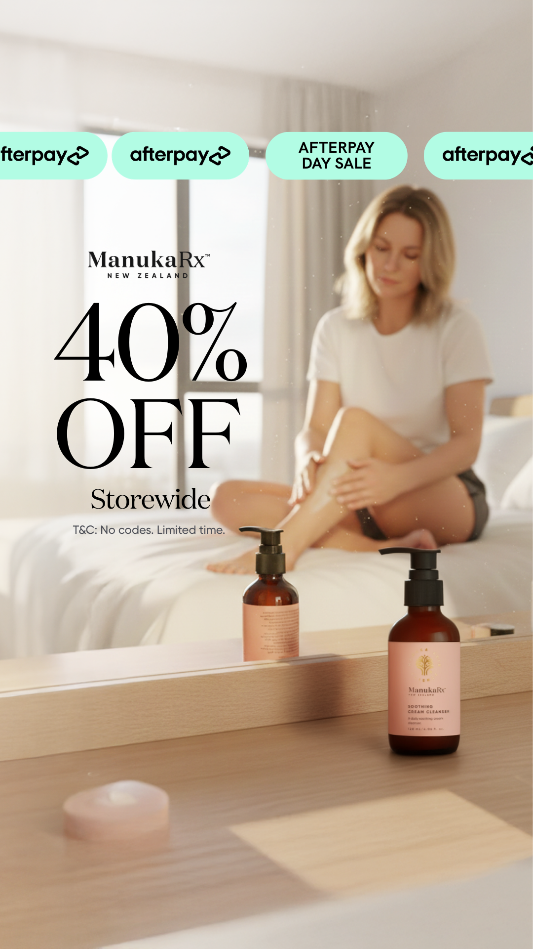 ManukaRx Natural Skincare Facebook ad