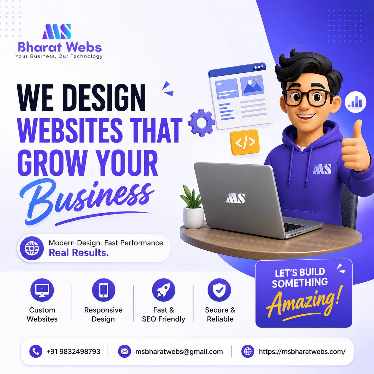 Msbharatwebs Facebook ad: Chat with us