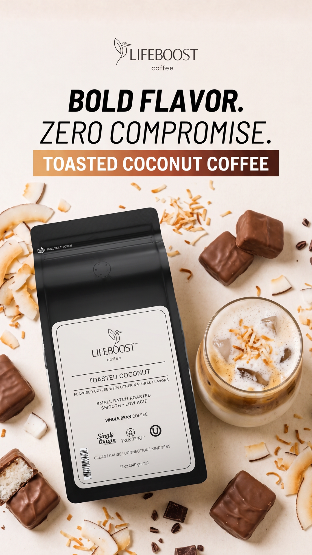 Lifeboost Coffee Facebook ad