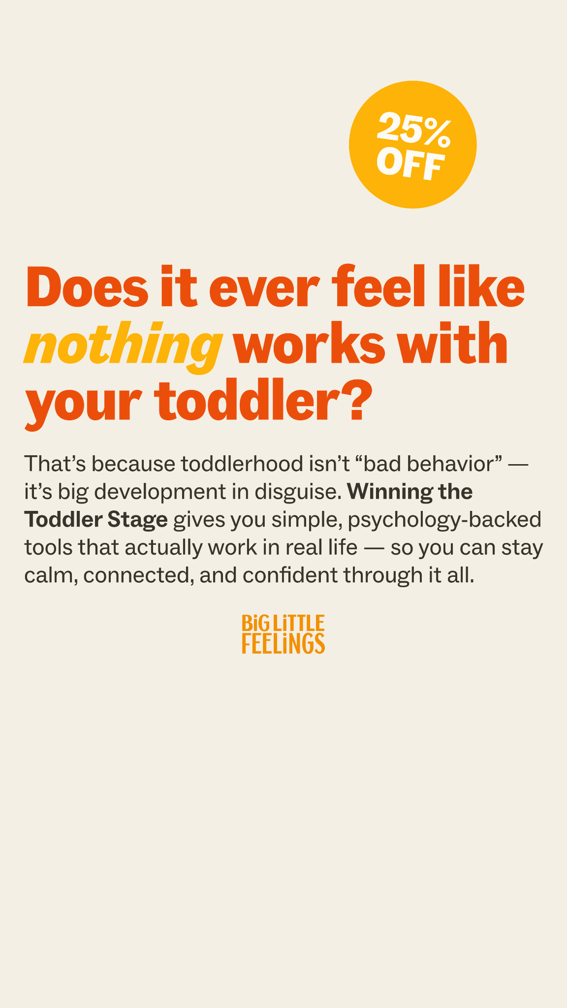 Big Little Feelings Facebook ad