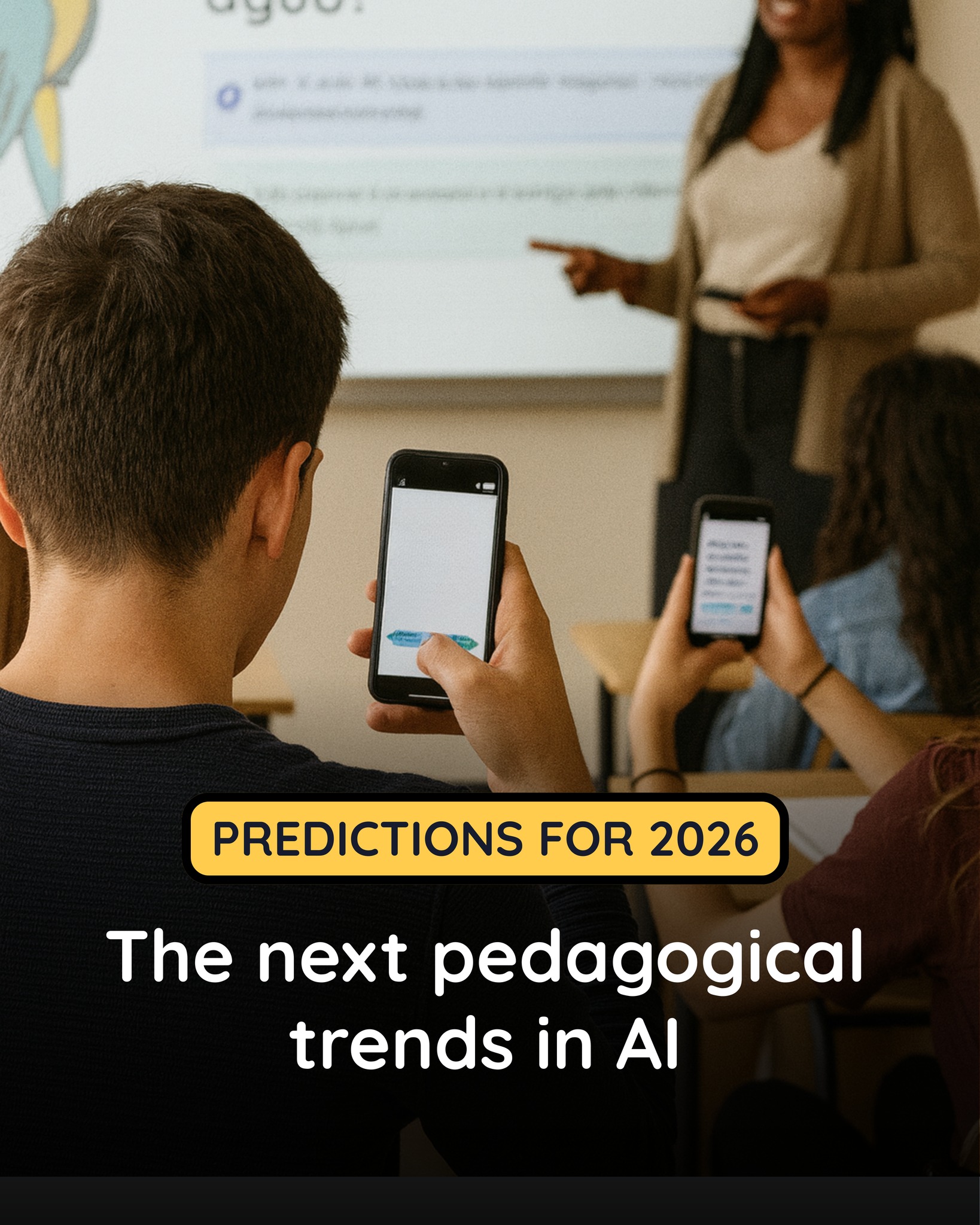 Teachy Education Facebook ad: 6 predictions for 2026 about AI in education