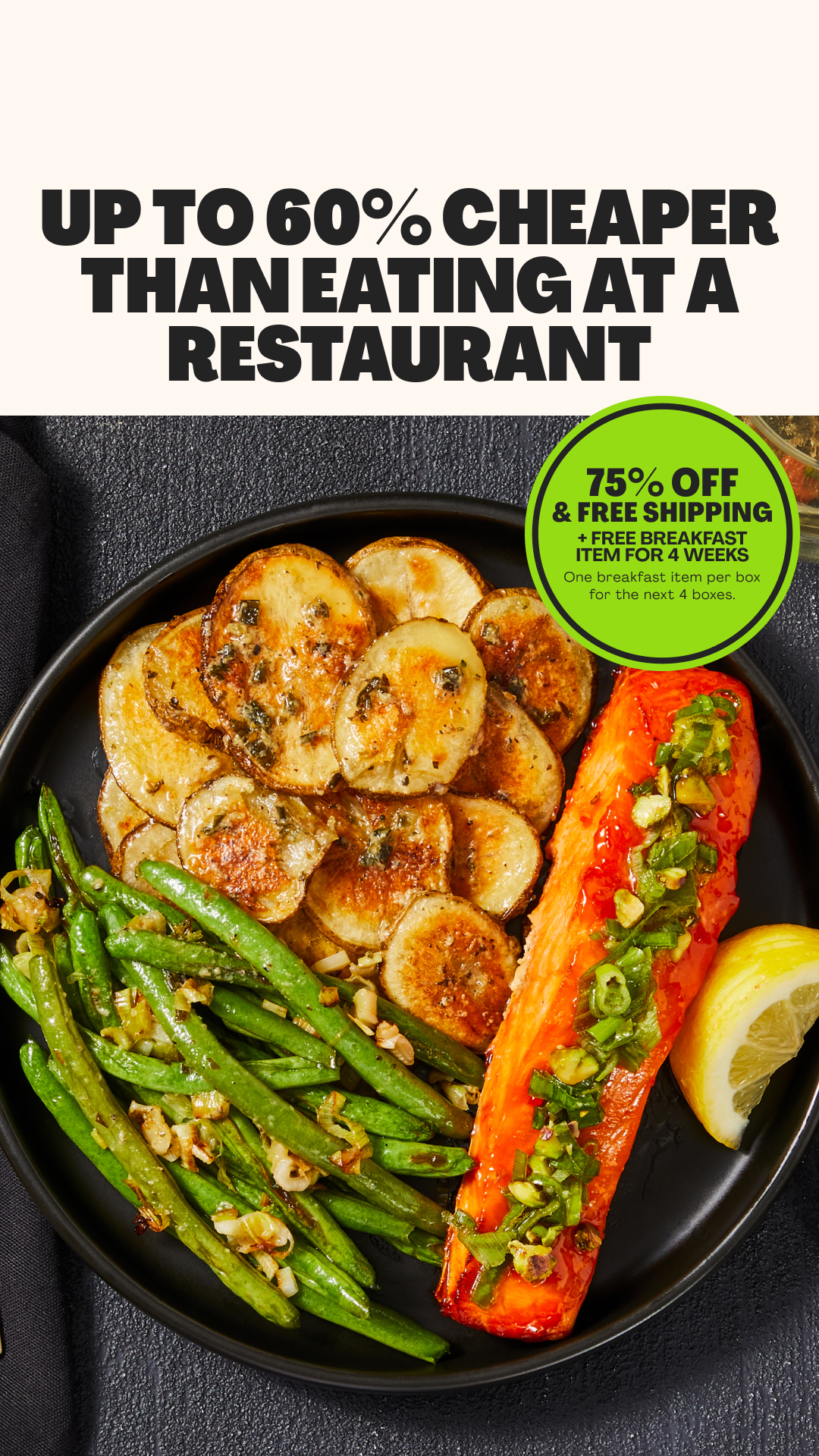 HelloFresh Facebook ad