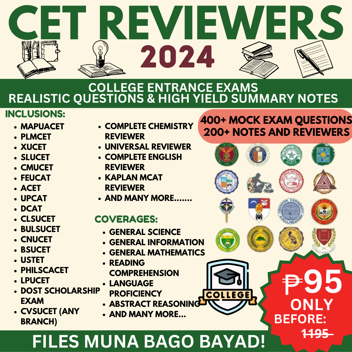 PH College Entrance Exam Portal Facebook ad from Aug 2, 2024
