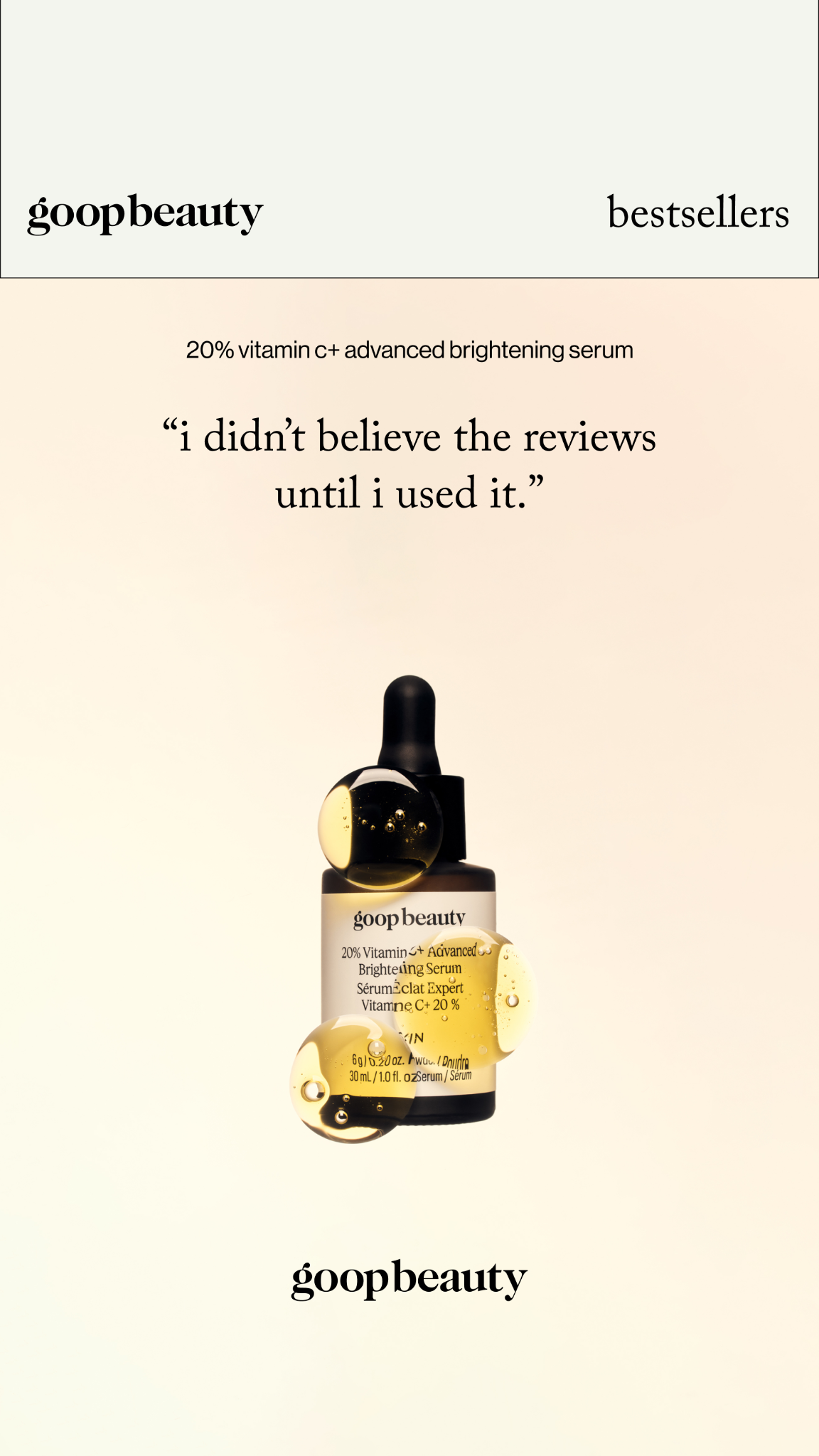 goop Facebook ad
