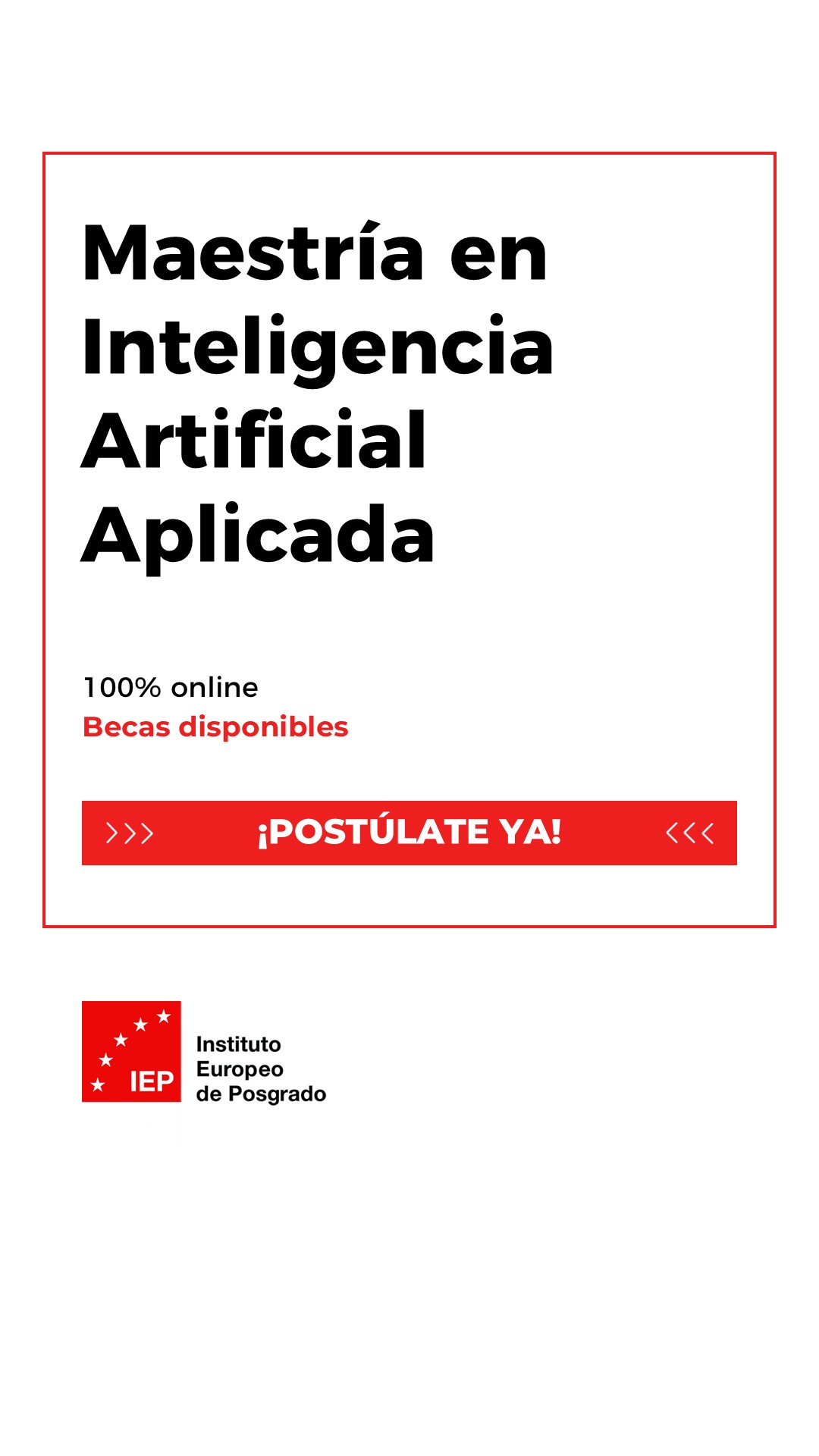 IEP México - Instituto Europeo de Posgrado Facebook ad