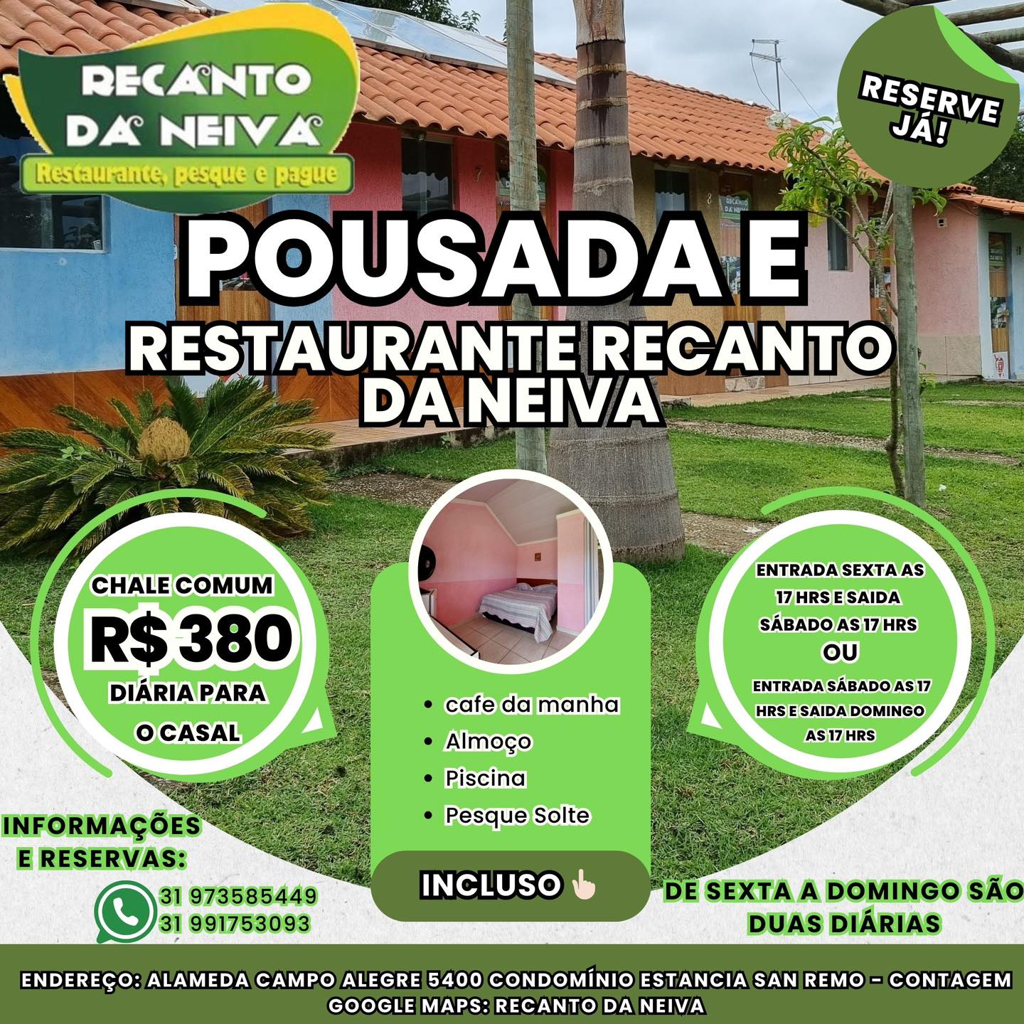 Restaurante e pesque pague Recanto Da Neiva Facebook ad: Pousada Recanto da Neiva