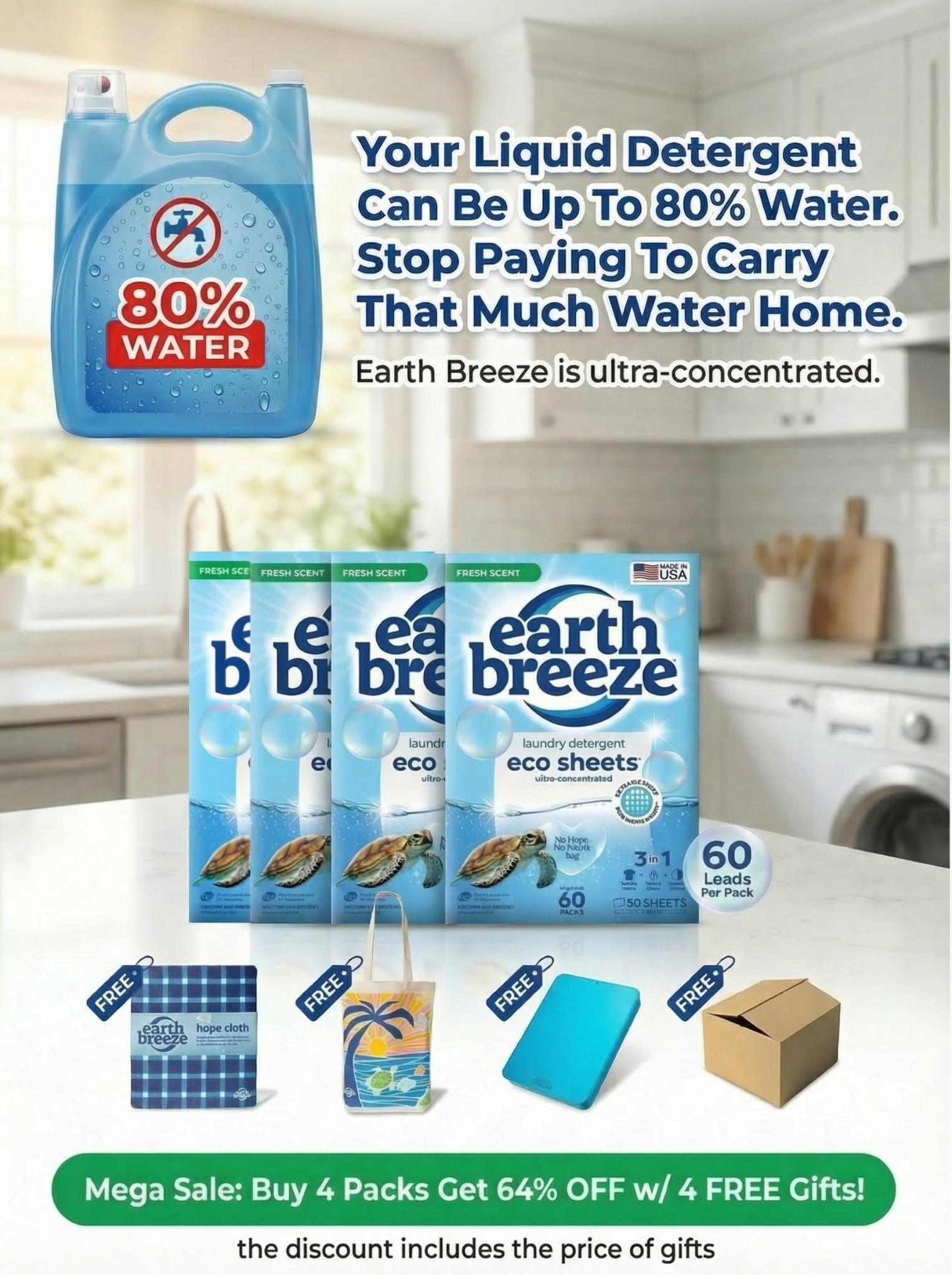 Earth Breeze Facebook ad