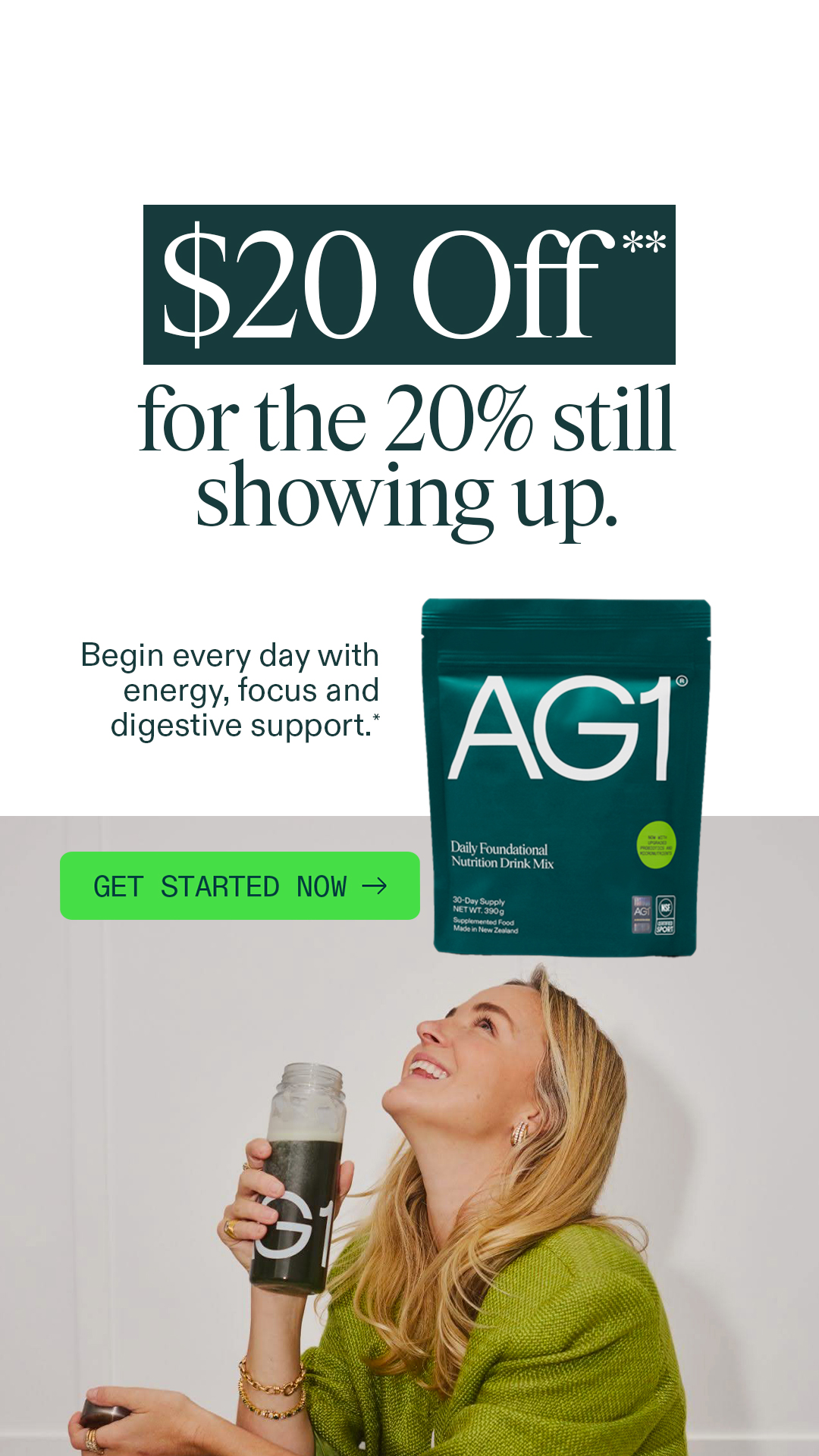 AG1 by Athletic Greens Facebook ad