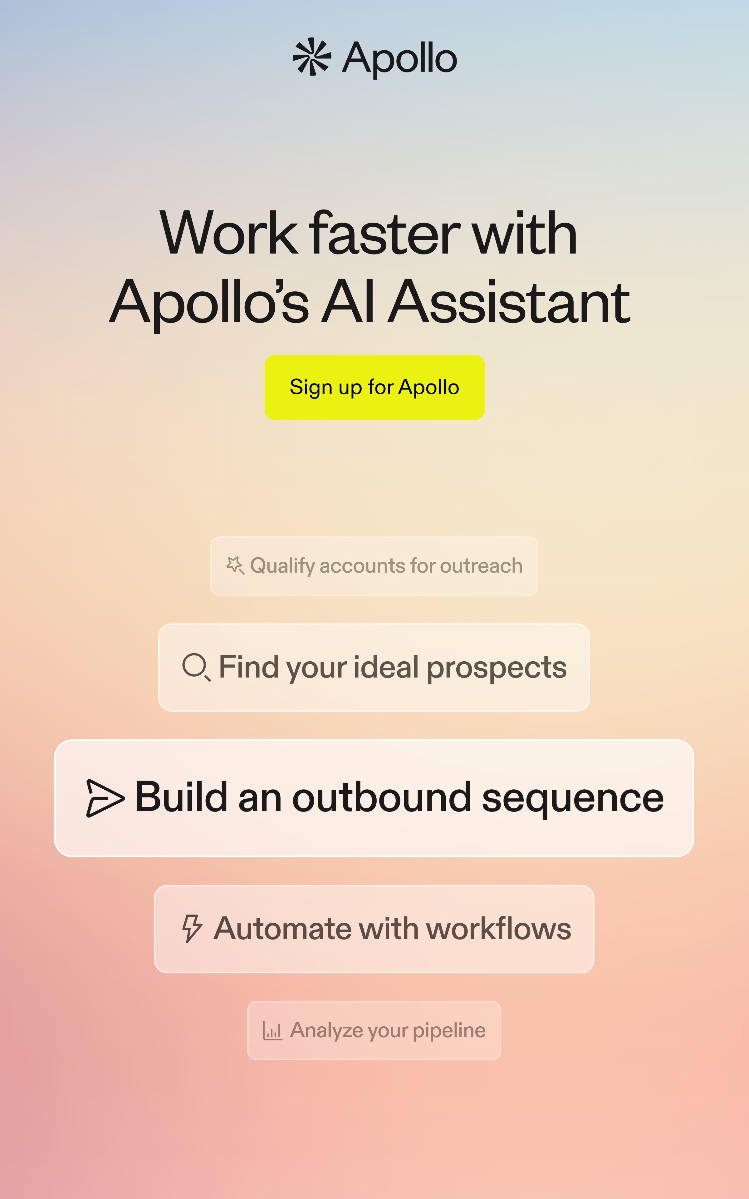 Apollo.io Facebook ad