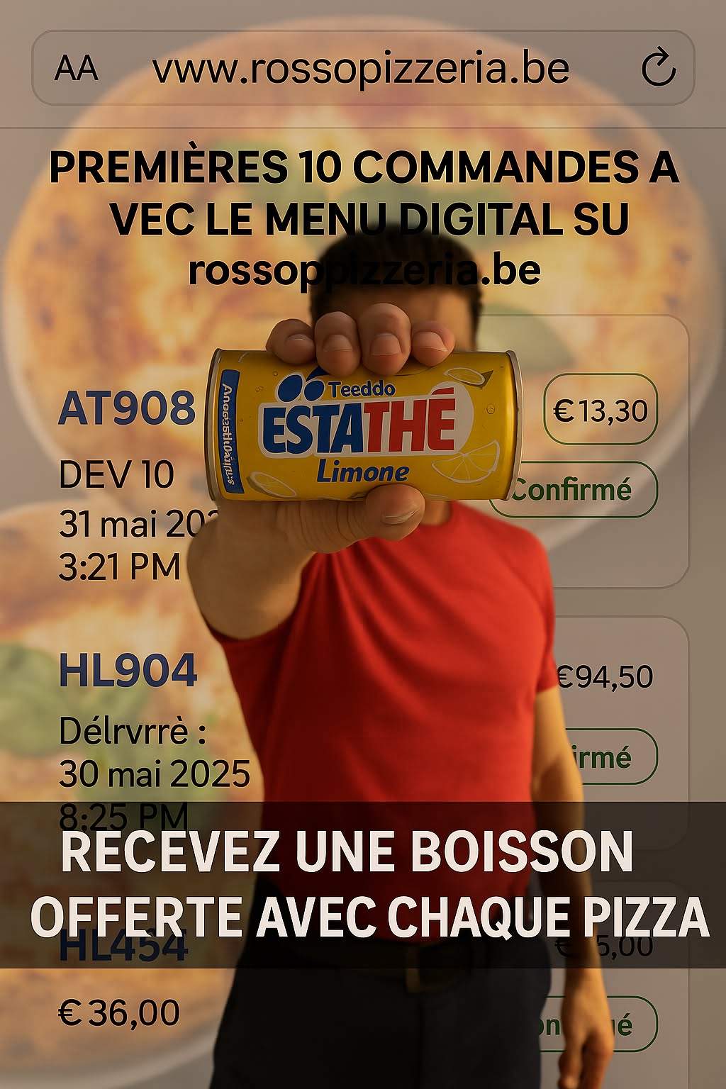 ROSSO Pizzeria Gourmet Nivelles Facebook ad