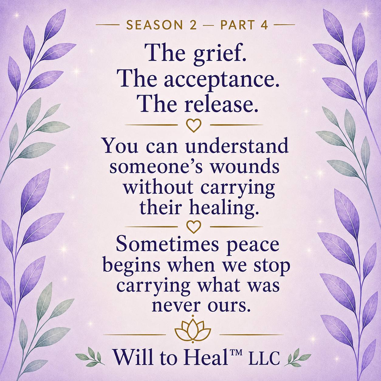 Will to Heal LLC Facebook ad: Conscious Parenting