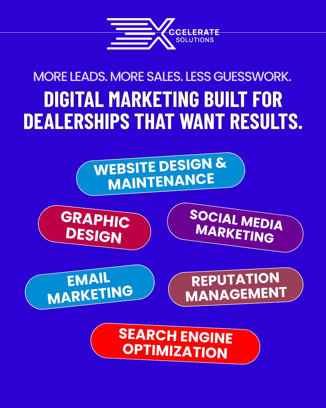 Xccelerate Solutions Facebook ad: Drive More Dealership Leads