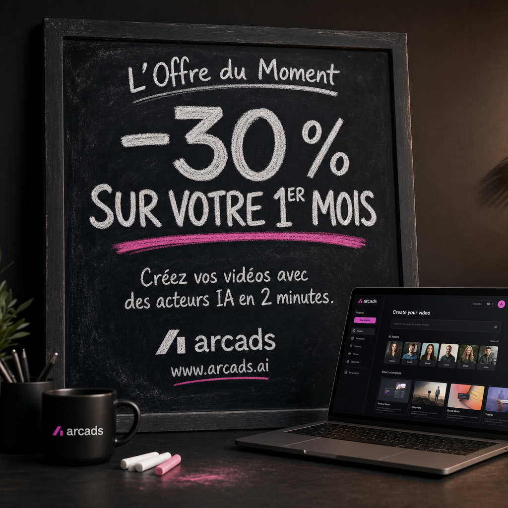 Arcads AI - Newsletter Facebook ad