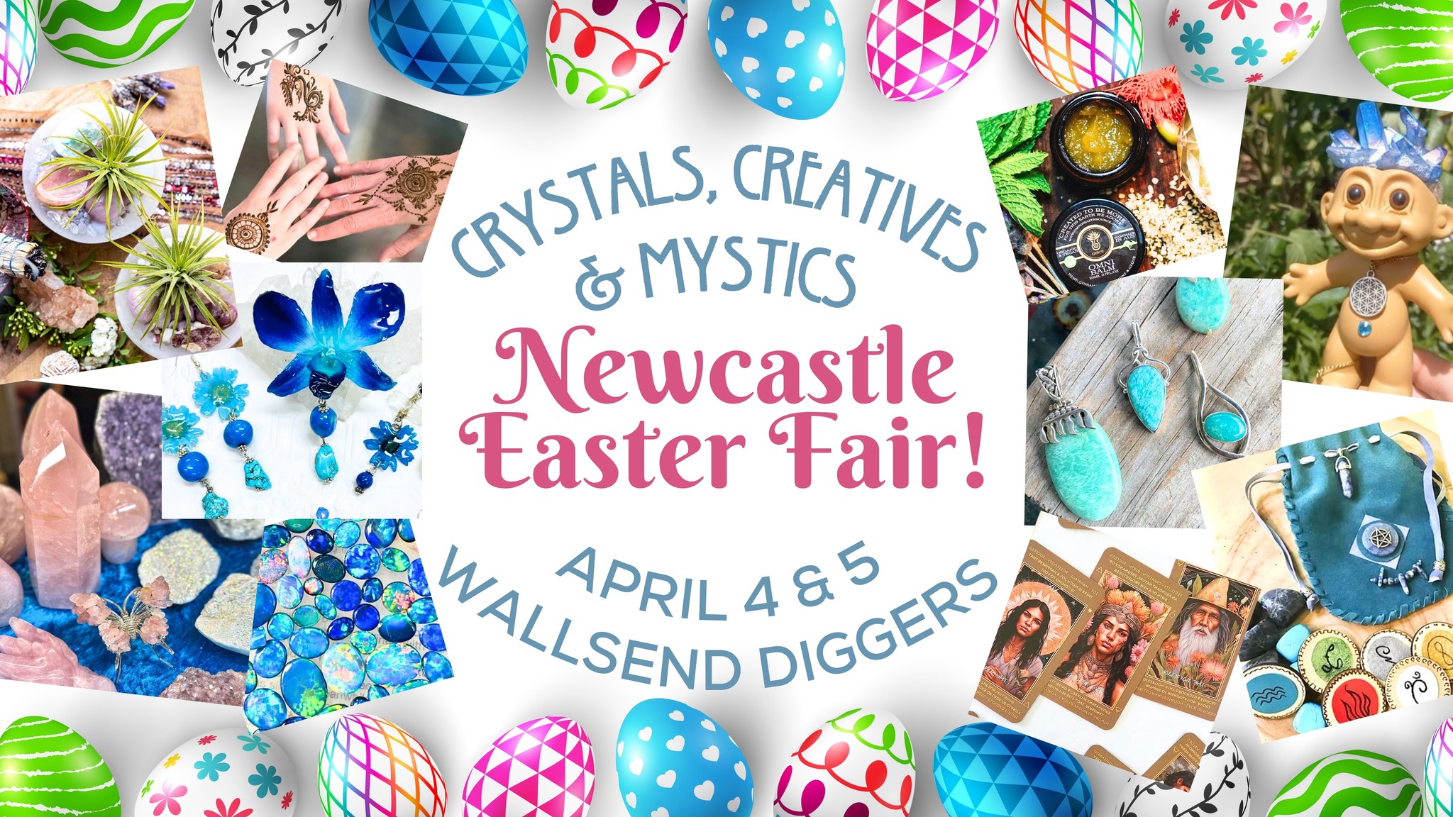 Crystals Creatives & Mystics Fair Facebook ad