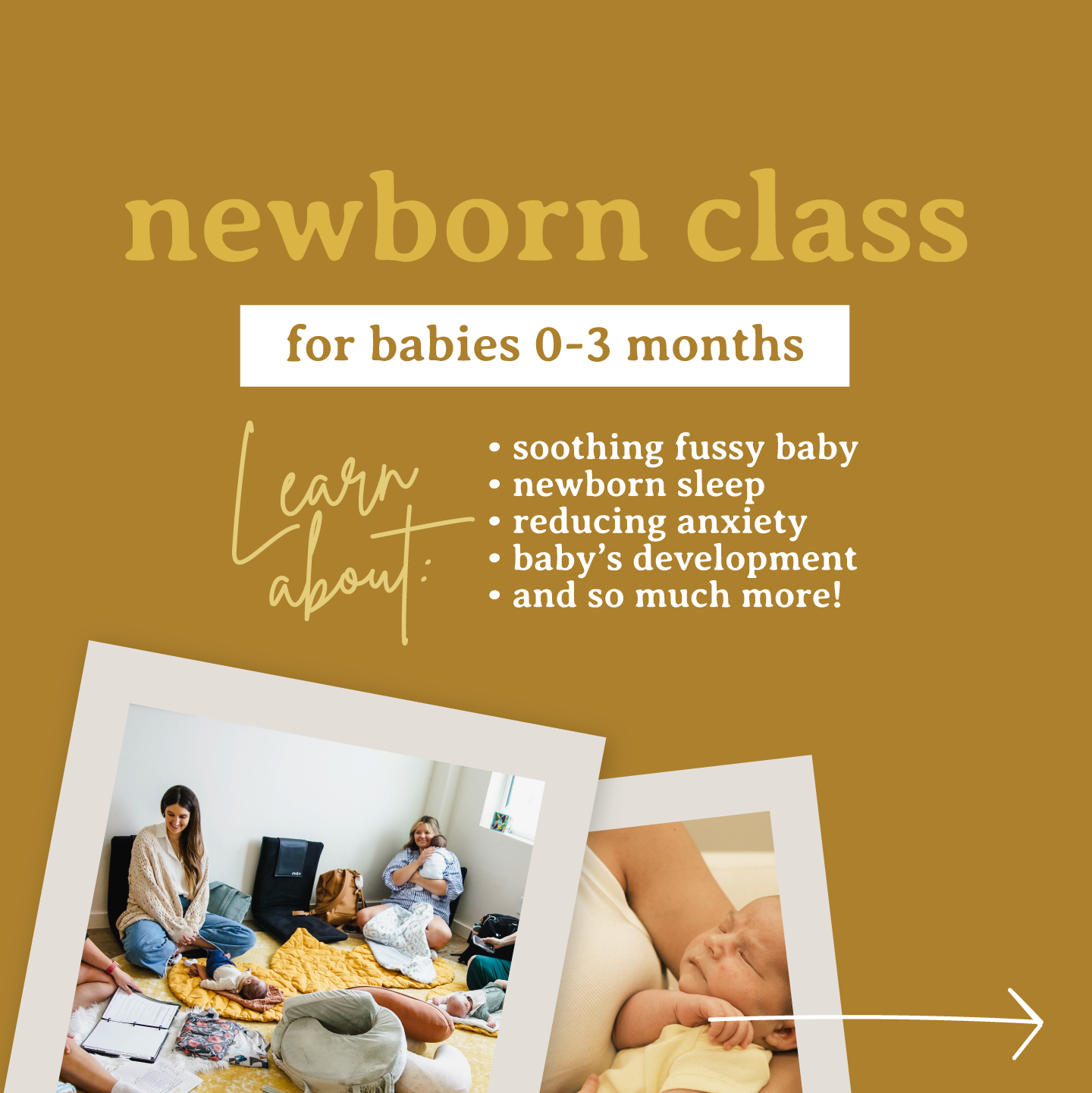 New Mom School Facebook ad