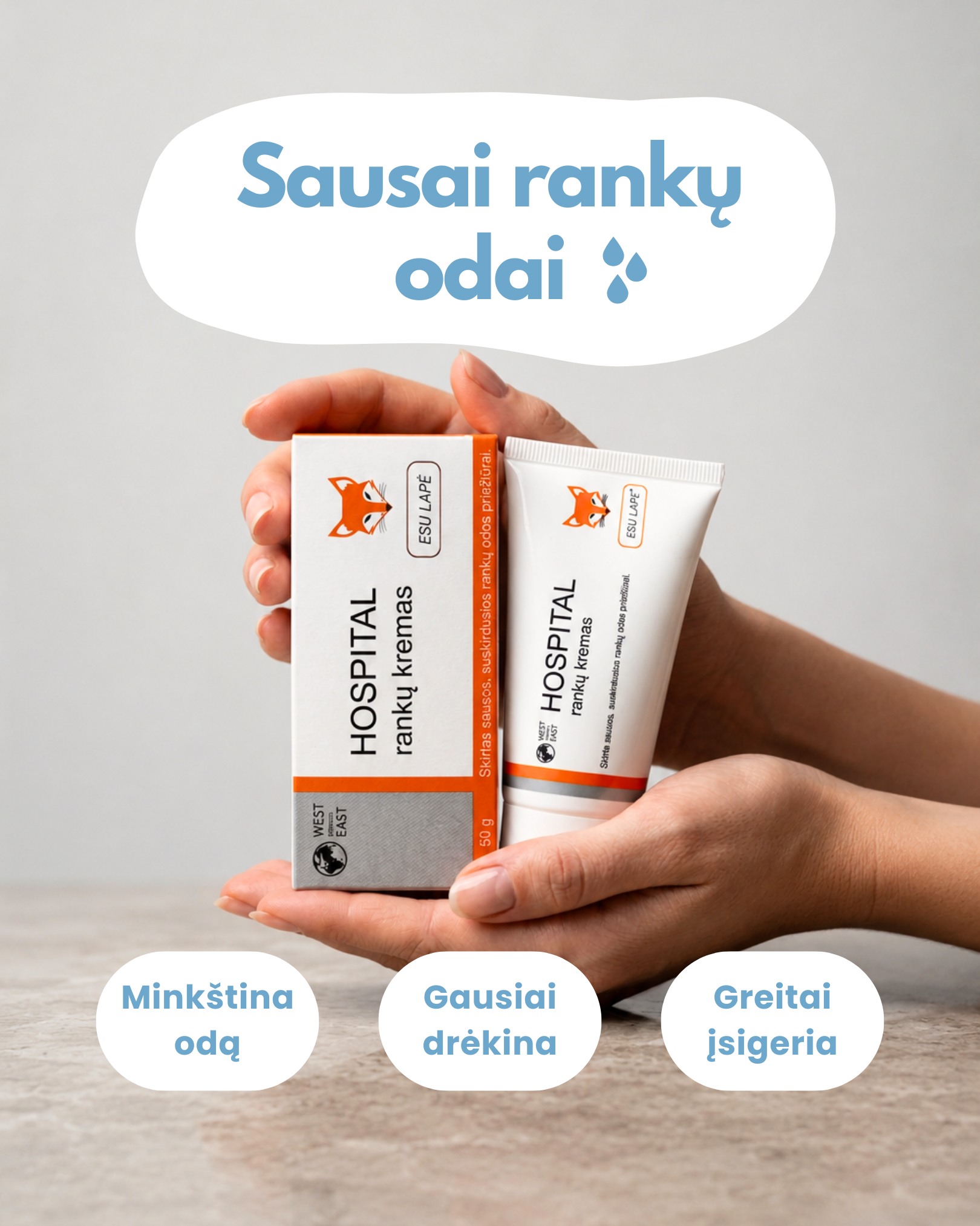 Esu Lapė kosmetika Facebook ad