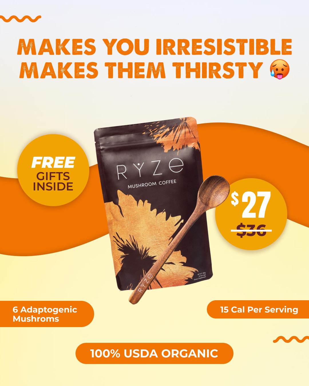 RYZE Superfoods Facebook ad
