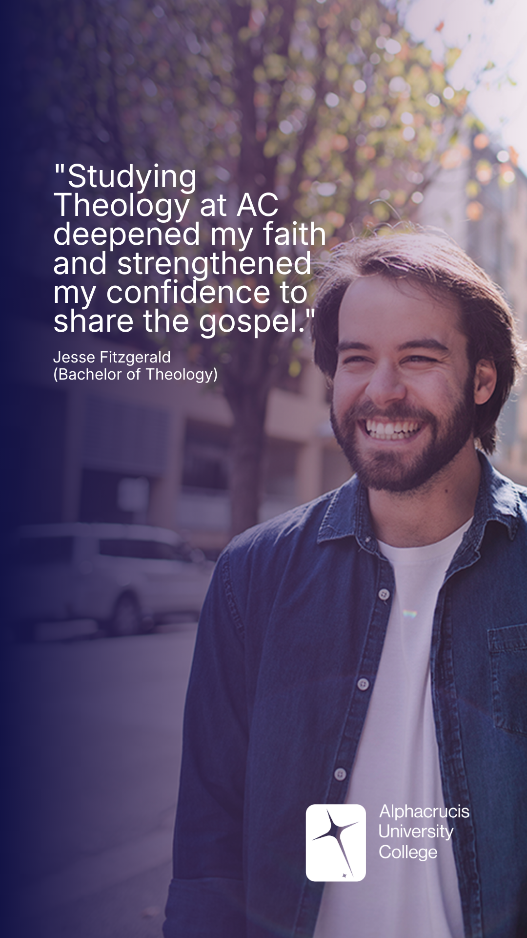 Alphacrucis University College Facebook ad from Jul 6, 2026