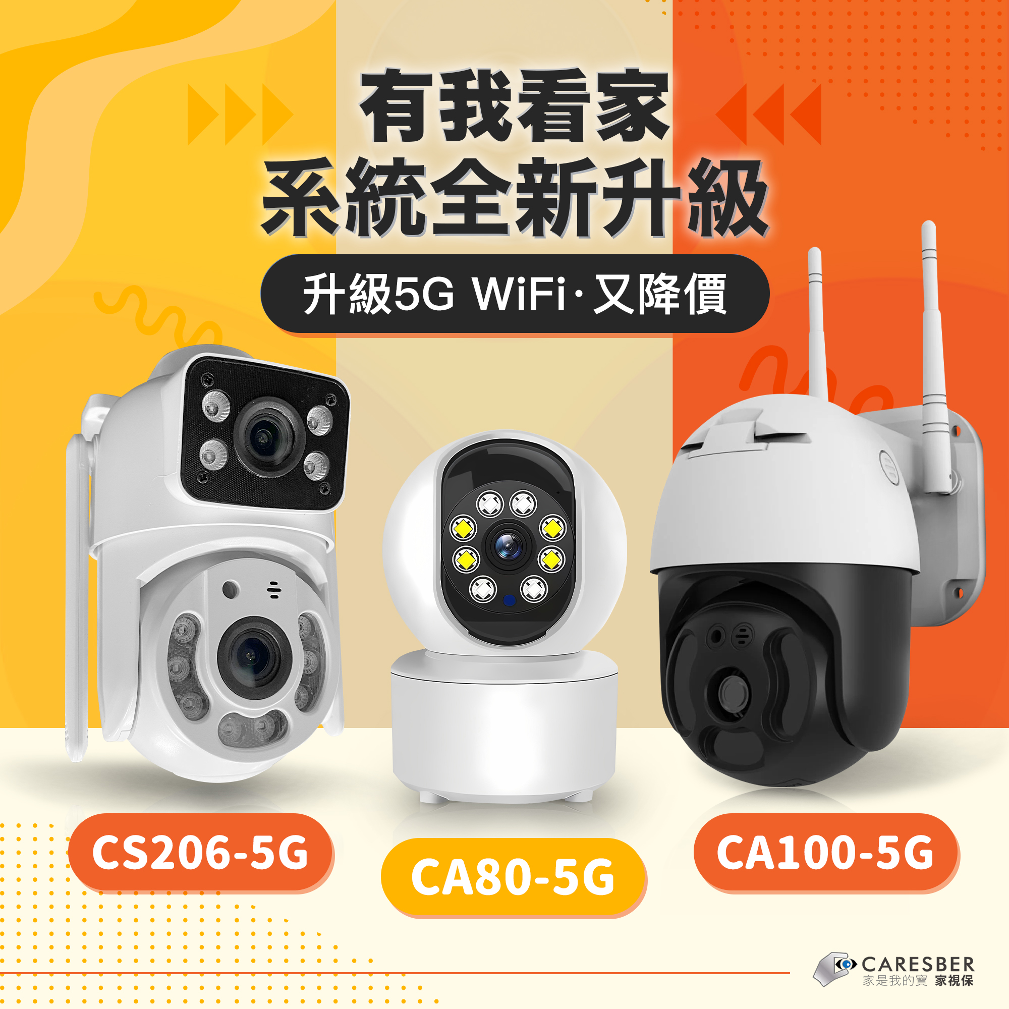 家視保 Caresber Facebook ad: 習慣使用「有我看家」 的老客戶