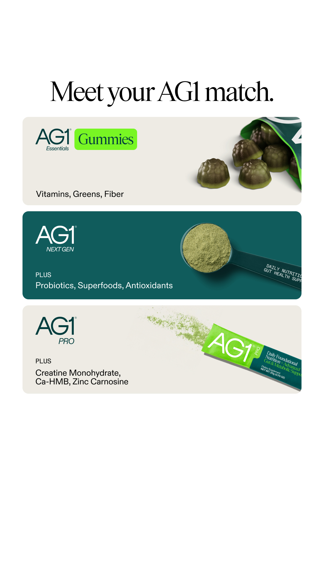 AG1 by Athletic Greens Facebook ad