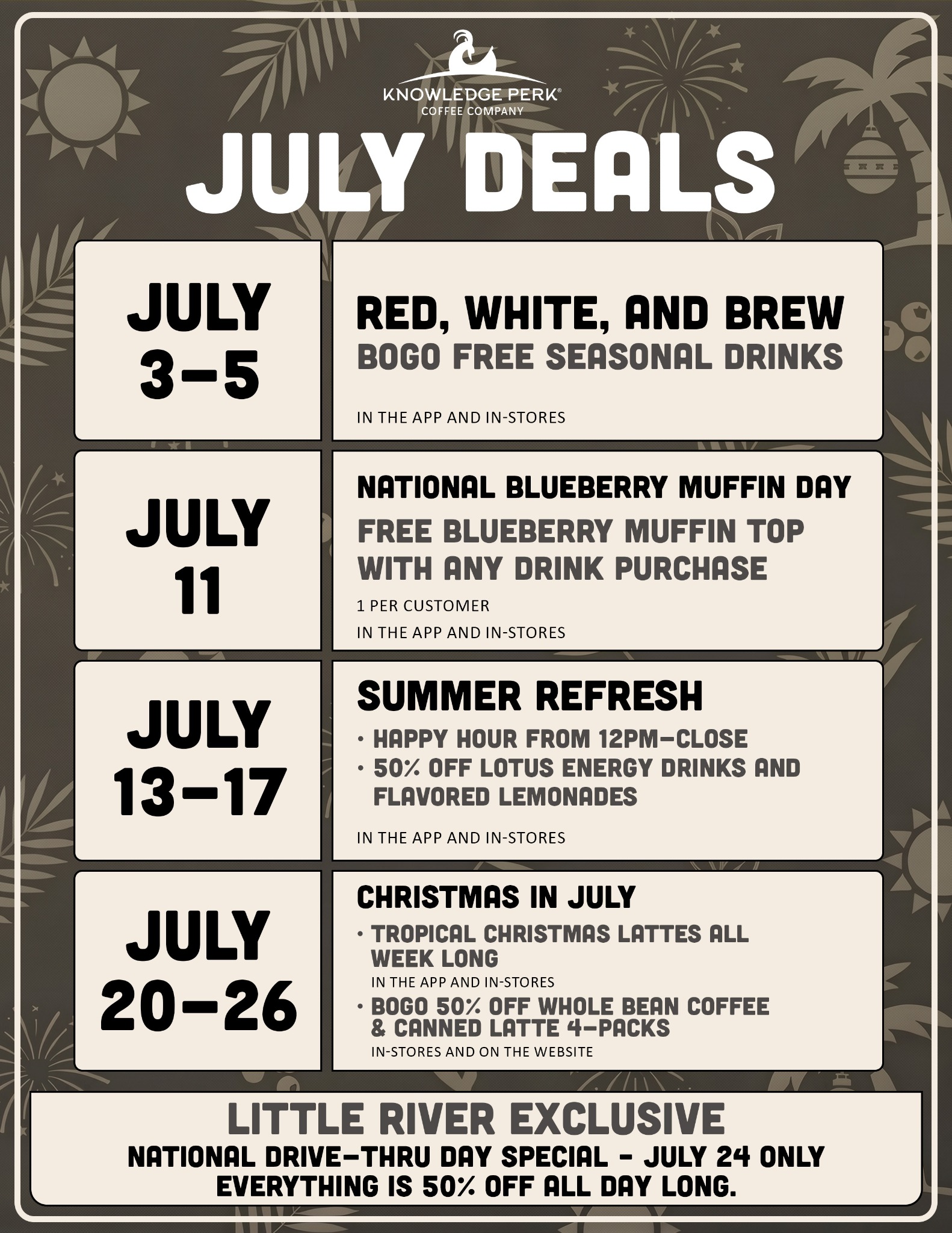 Knowledge Perk Coffee Company - Little River Facebook ad