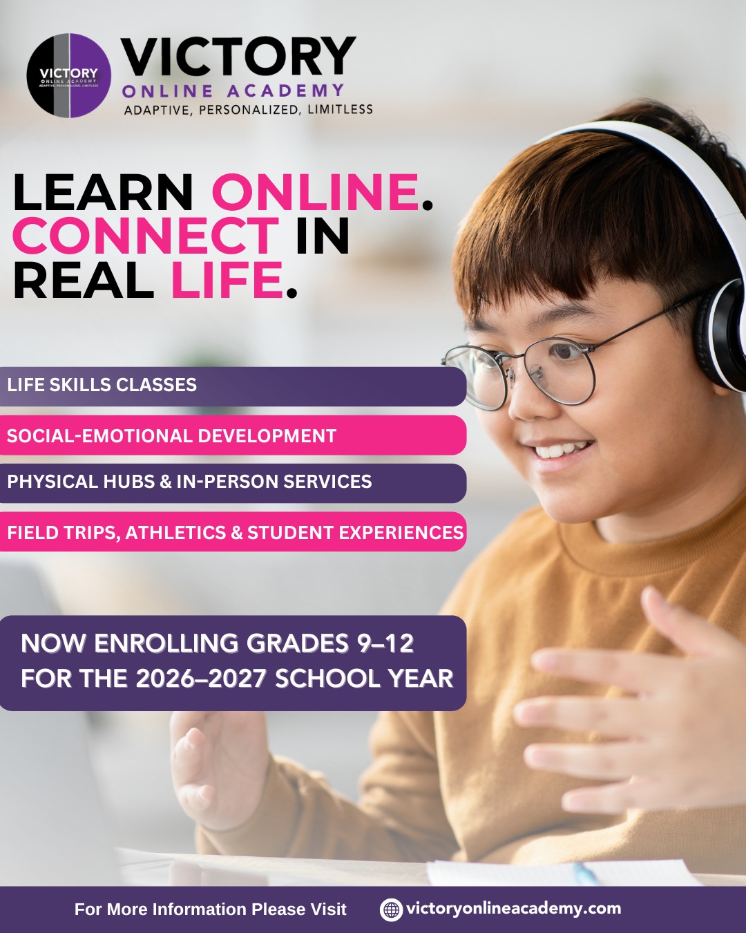 Victory Online Academy Facebook ad