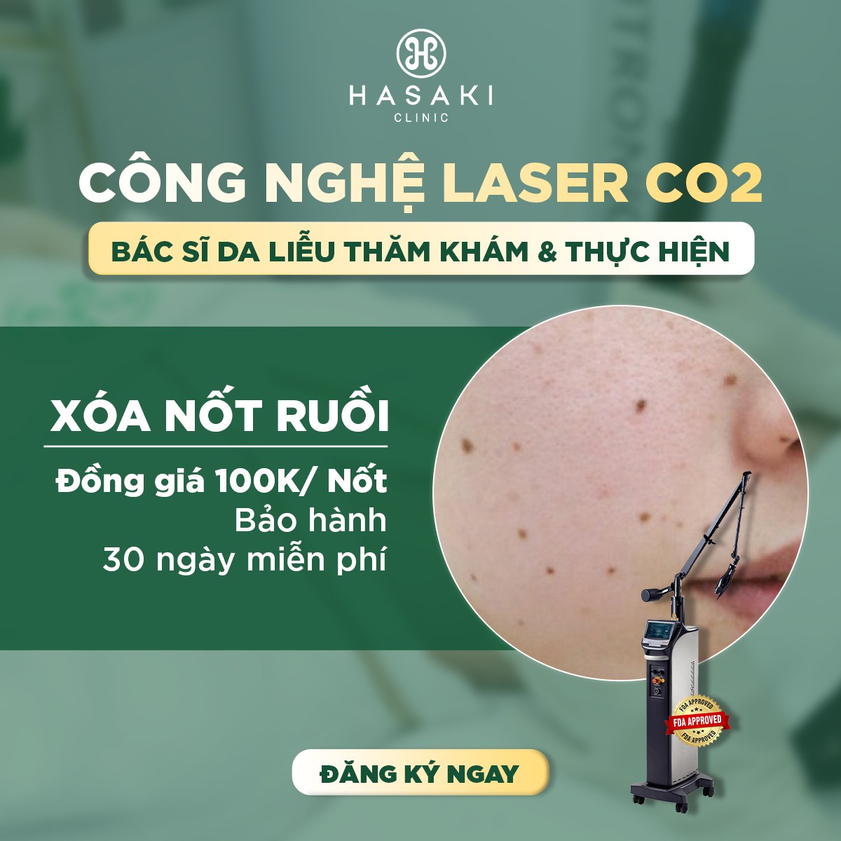 Hasaki Clinic Facebook ad