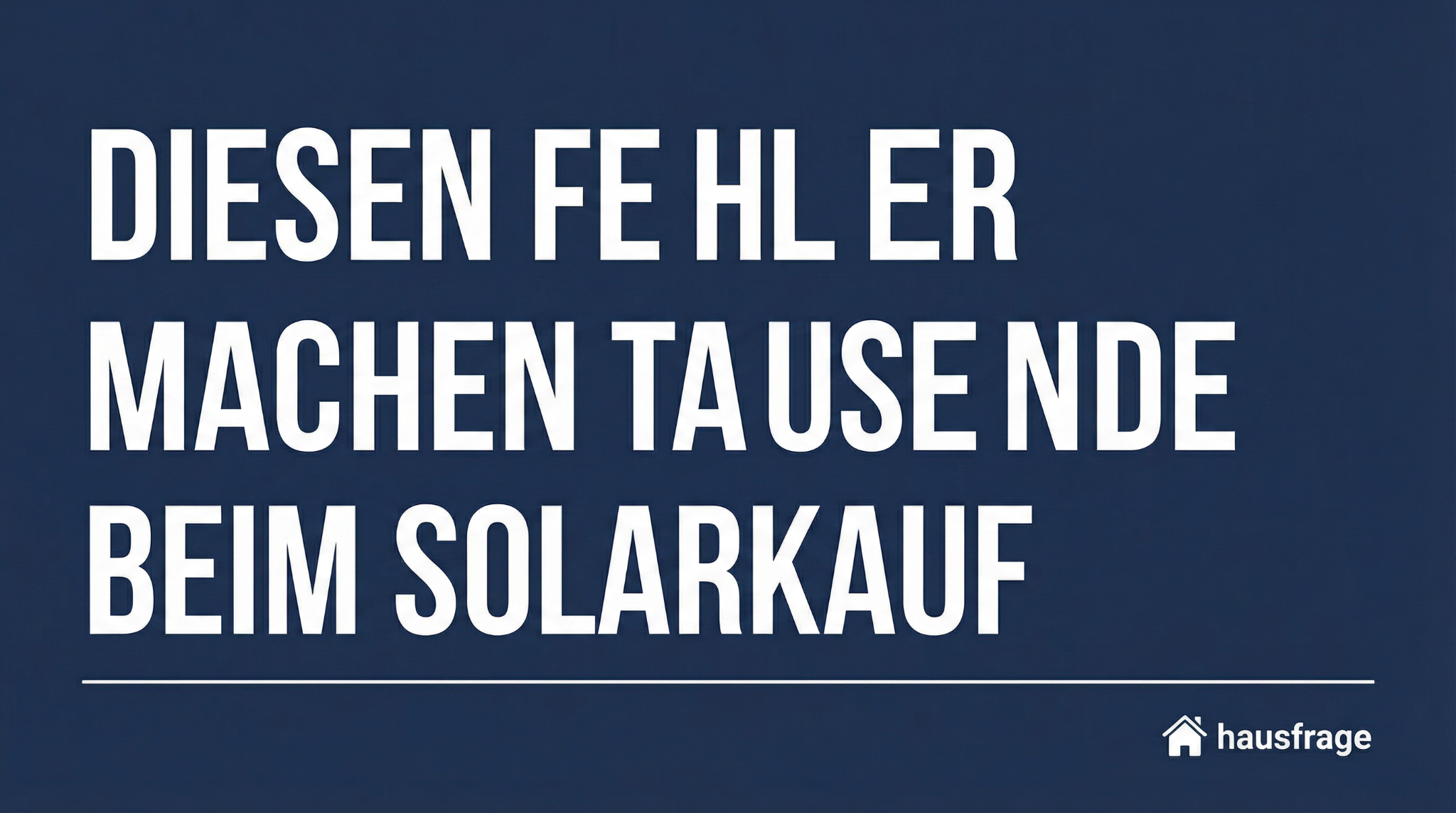 Hausfrage Facebook ad