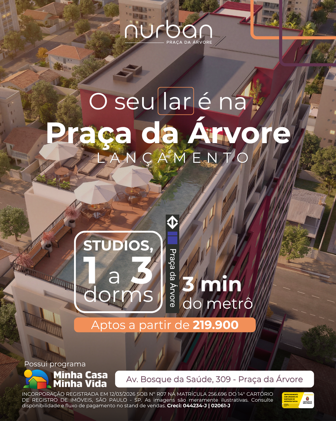 Nova SP Inc. Facebook ad: Seu novo lar com rooftop completo na Zona Sul!