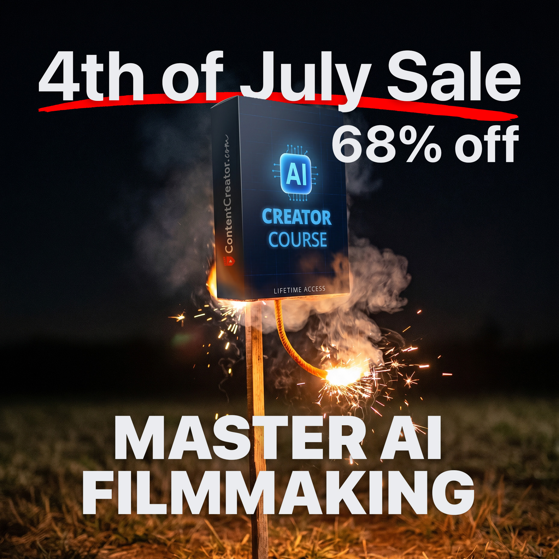It Is Nick Miller Facebook ad: Learn AI Filmmaking in Hours, NOT Weeks (Launch Sale)