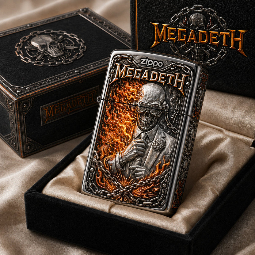 Music Fans Love Facebook ad: Premium Megadeth 2026 Zippo Lighter V2 MGZL181
