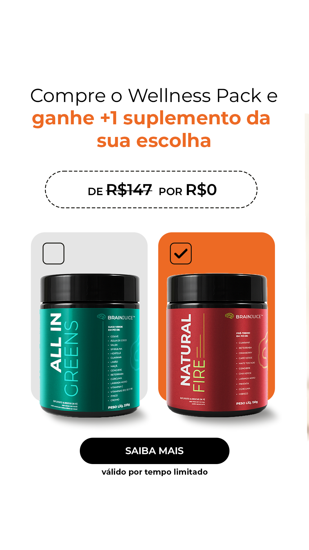 BrainJuice Facebook ad