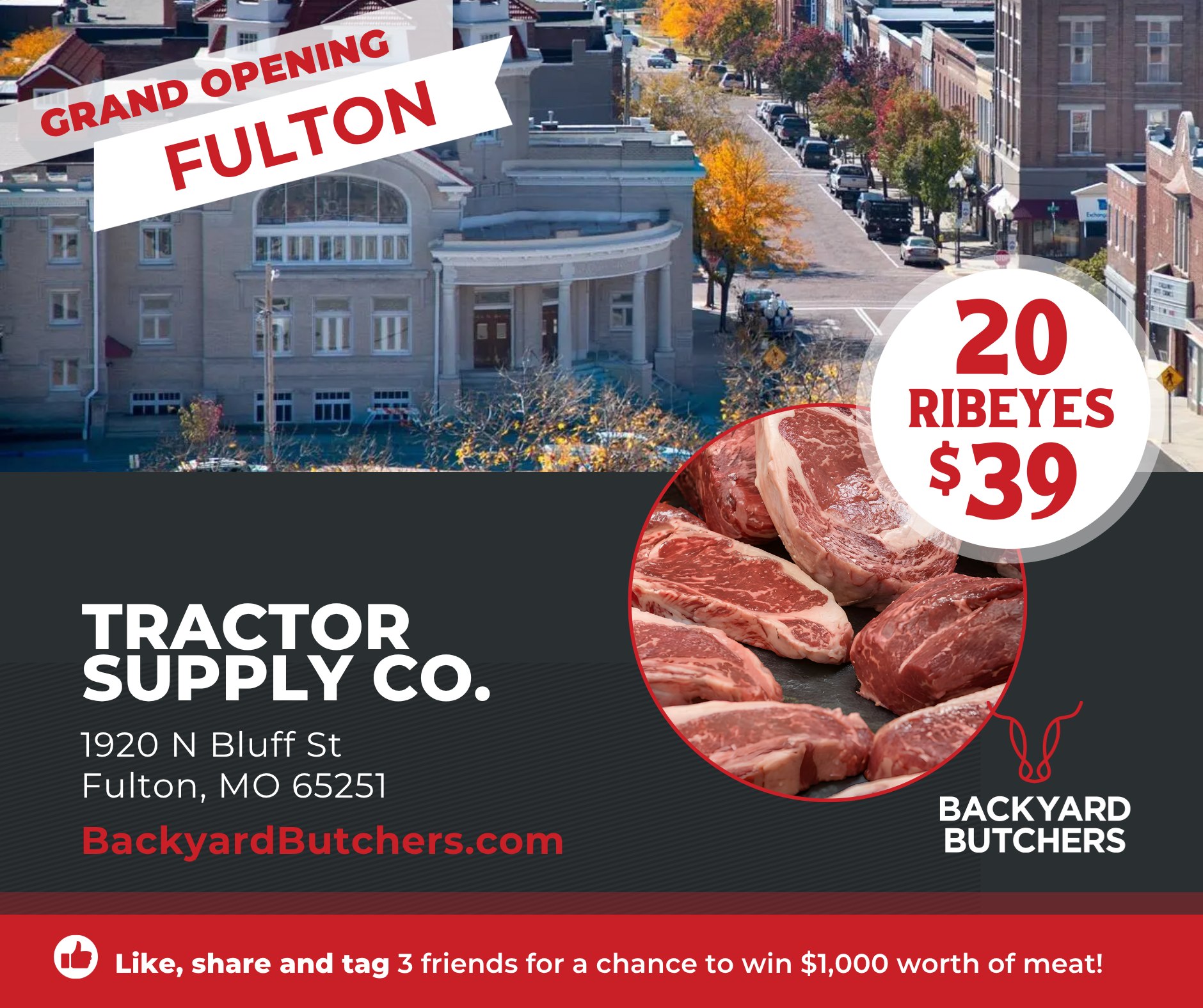 Backyard Butchers Facebook ad