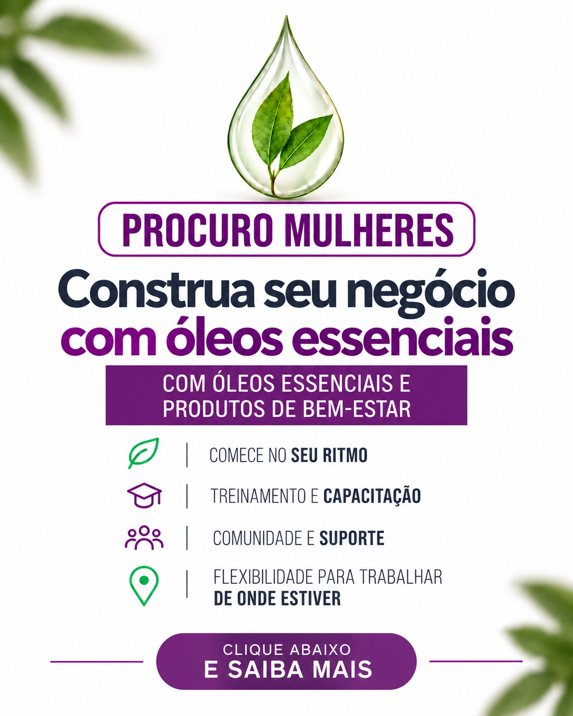 Óleos essenciais DoTerra Facebook ad: Se inscreva aqui