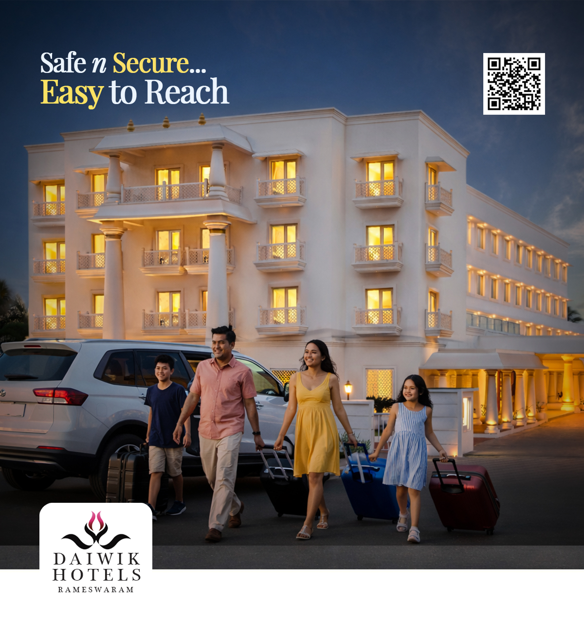 Daiwik Hotels Facebook ad: Partner with Daiwik Hotels Rameswaram and offer your…