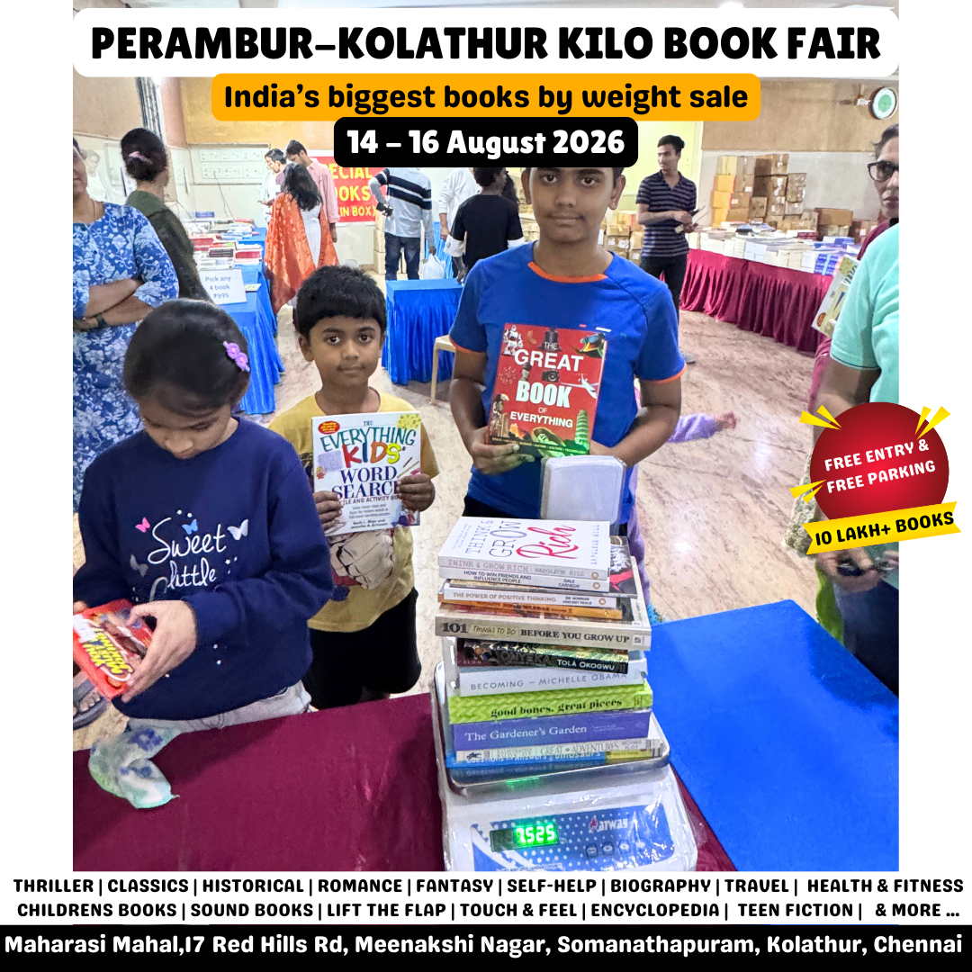 Kilobookfair Facebook ad: Perambur-Kolathur Kilobookfair