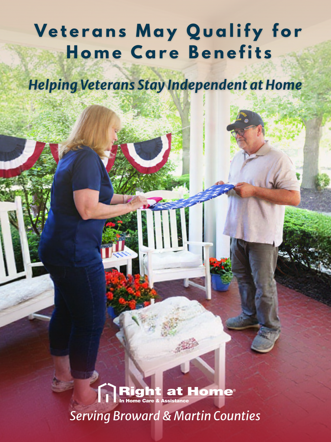 Right at Home Facebook ad: In-Home Care for Local Veterans
