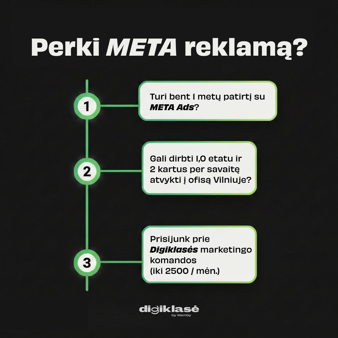 Digiklasė - by Memby Facebook ad